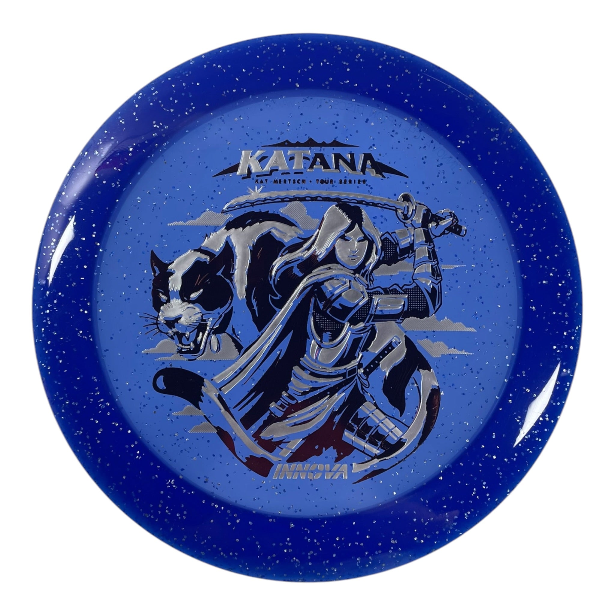 Innova Champion Discs Katana | Metal Flake Champion | Blue/Maroon 171g (Kat Mertsch) Disc Golf