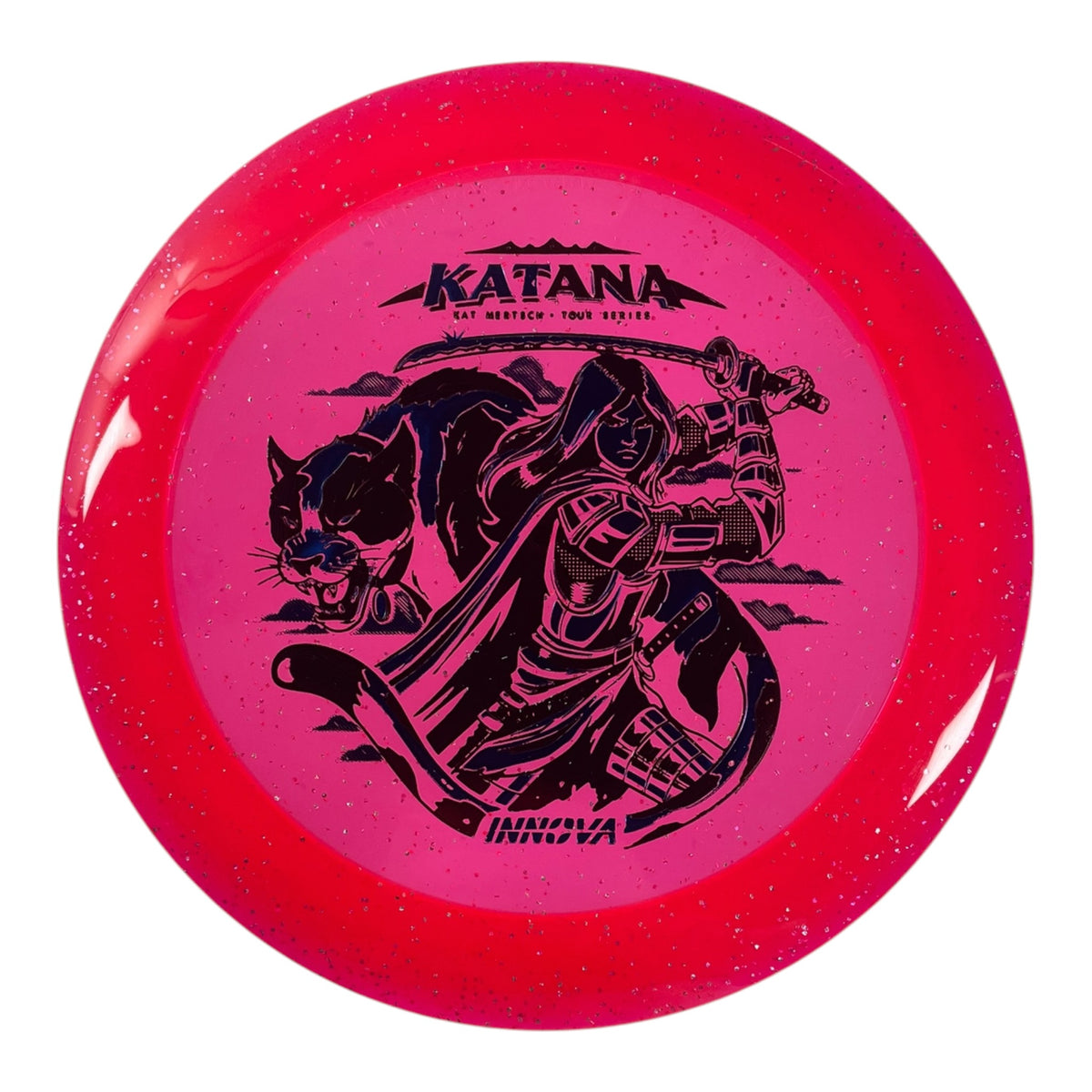 Innova Champion Discs Katana | Metal Flake Champion | Pink/Blue 172g (Kat Mertsch) Disc Golf