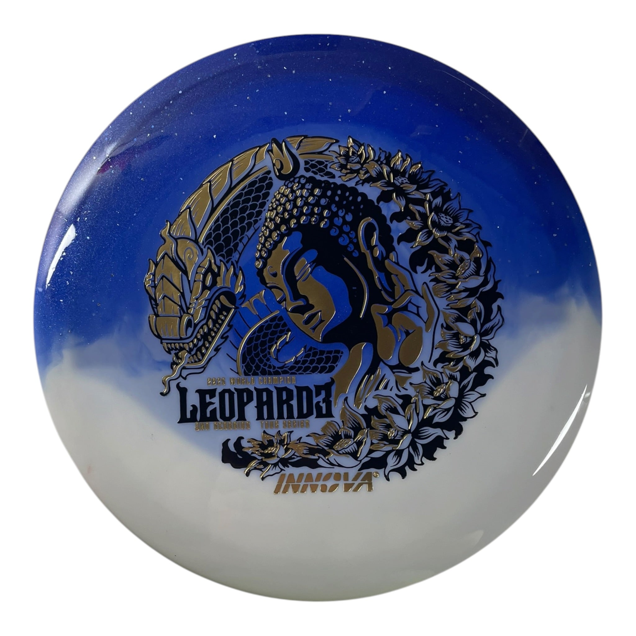 Innova Champion Discs Leopard3 | Duo | Blue/Gold 175g (Ohn Scoggins) Disc Golf