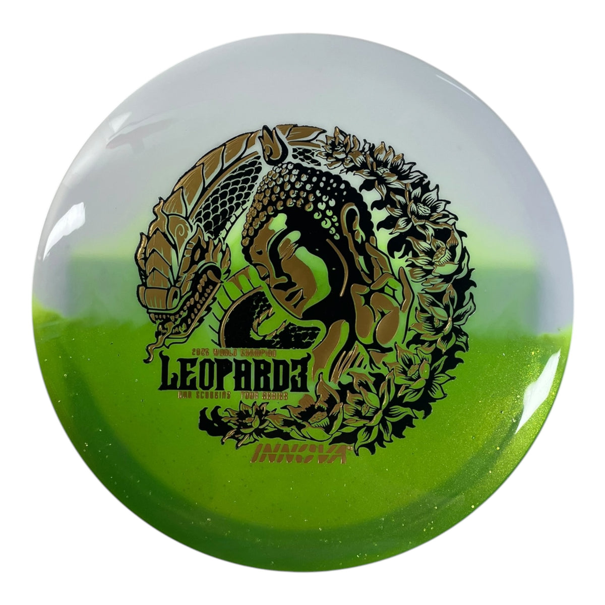Innova Champion Discs Leopard3 | Duo | Green/Gold 174g (Ohn Scoggins) Disc Golf