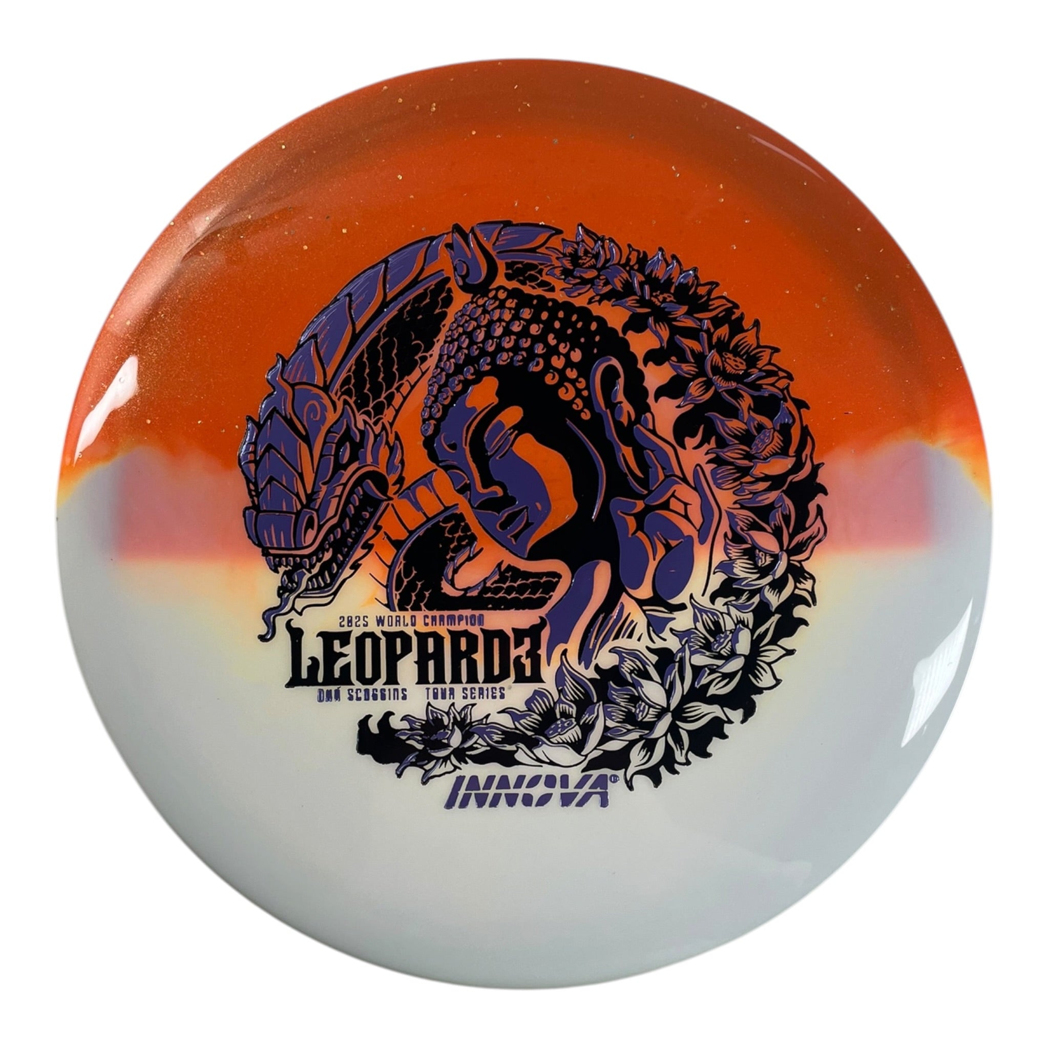 Innova Champion Discs Leopard3 | Duo | Orange/Purple 174g (Ohn Scoggins) Disc Golf