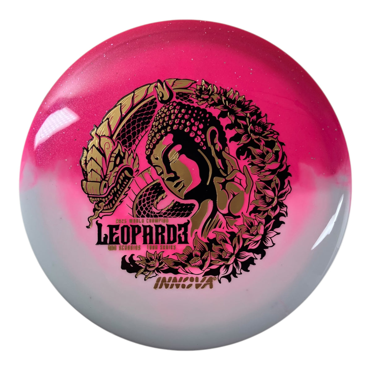 Innova Champion Discs Leopard3 | Duo | Pink/Gold 173g (Ohn Scoggins) Disc Golf
