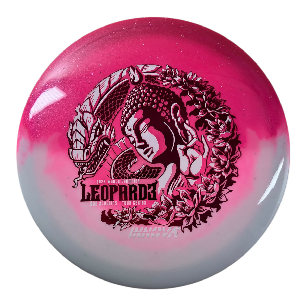 Innova Champion Discs Leopard3 | Duo | Pink/Red 173g (Ohn Scoggins) Disc Golf