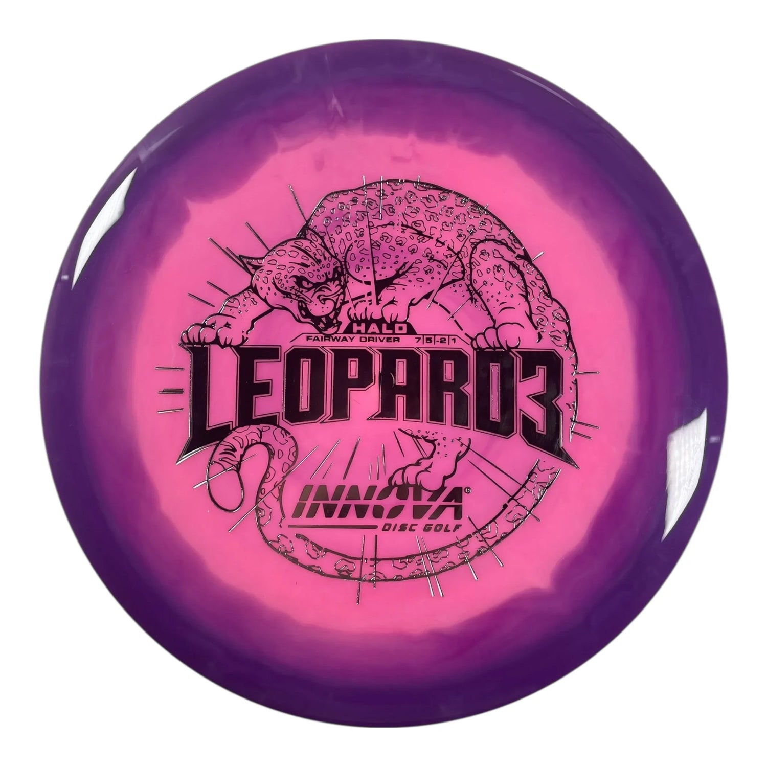 Innova Champion Discs Leopard3 | Halo Star | Pink/Purple/Silver 164g Disc Golf