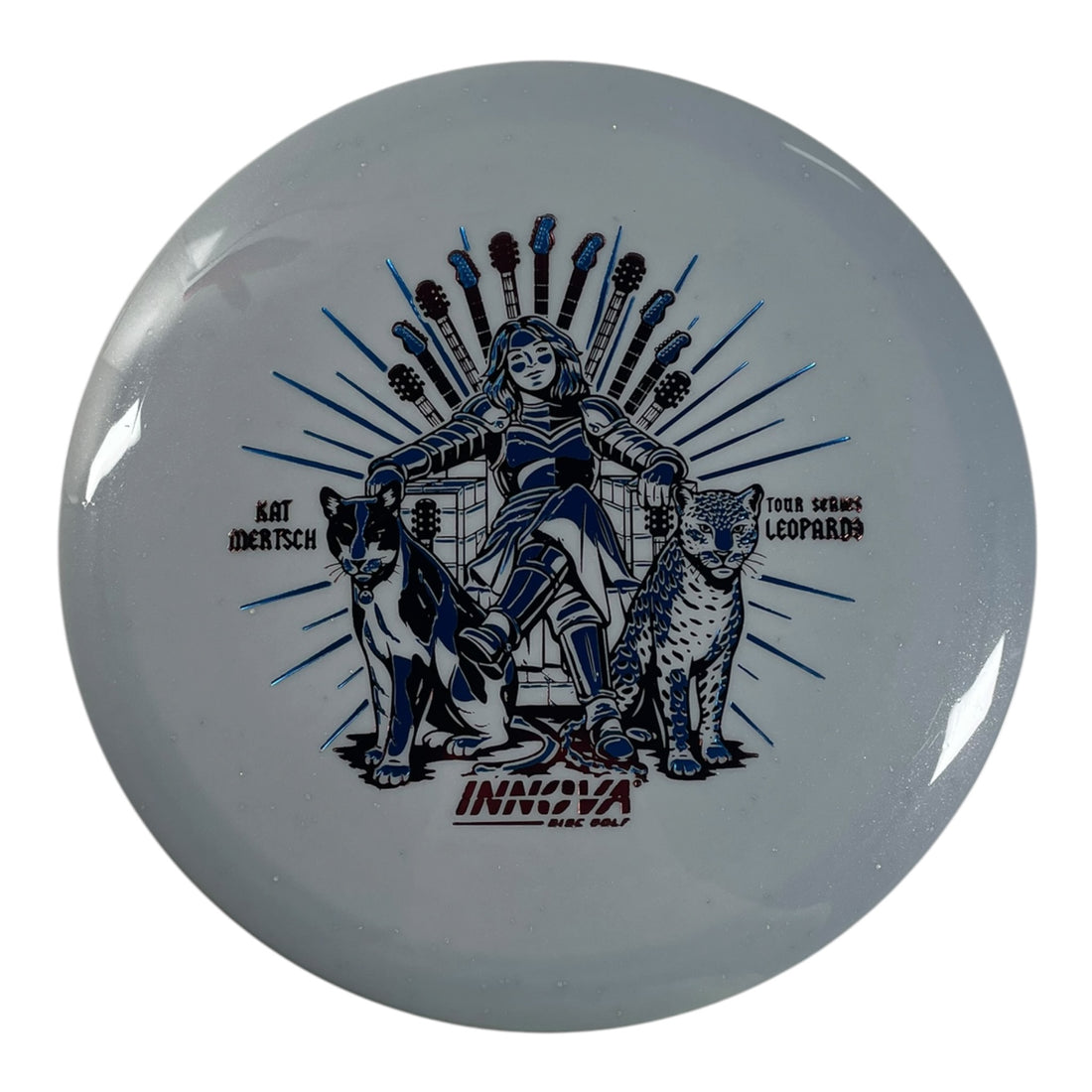 Innova Champion Discs Leopard3 | Metal Flake Star | Blue/Blue 170g (Kat Mertsch) Disc Golf
