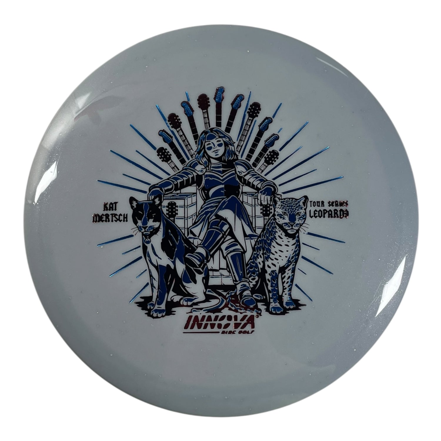 Innova Champion Discs Leopard3 | Metal Flake Star | Blue/Blue 170g (Kat Mertsch) Disc Golf