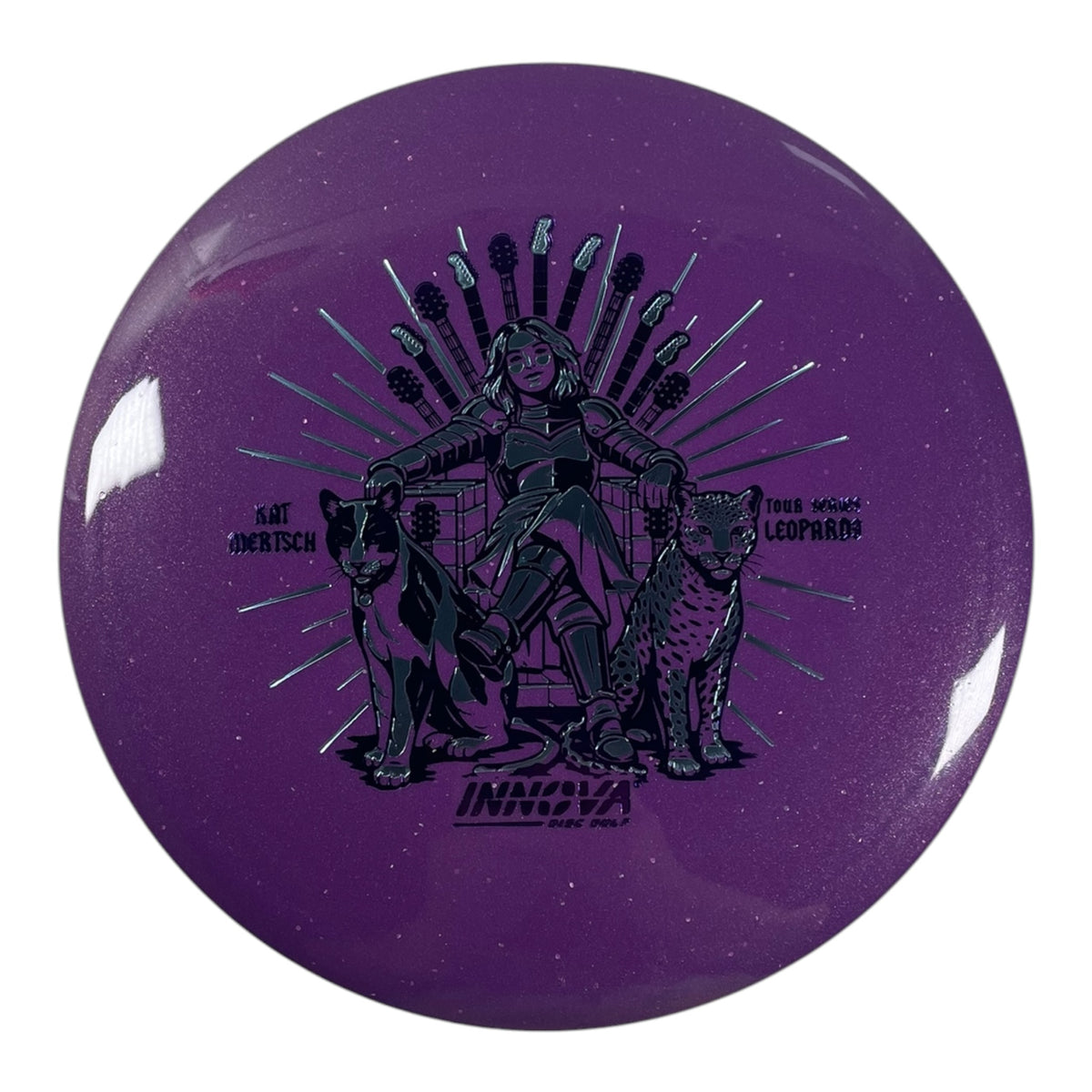 Innova Champion Discs Leopard3 | Metal Flake Star | Purple/Blue 171g (Kat Mertsch) Disc Golf
