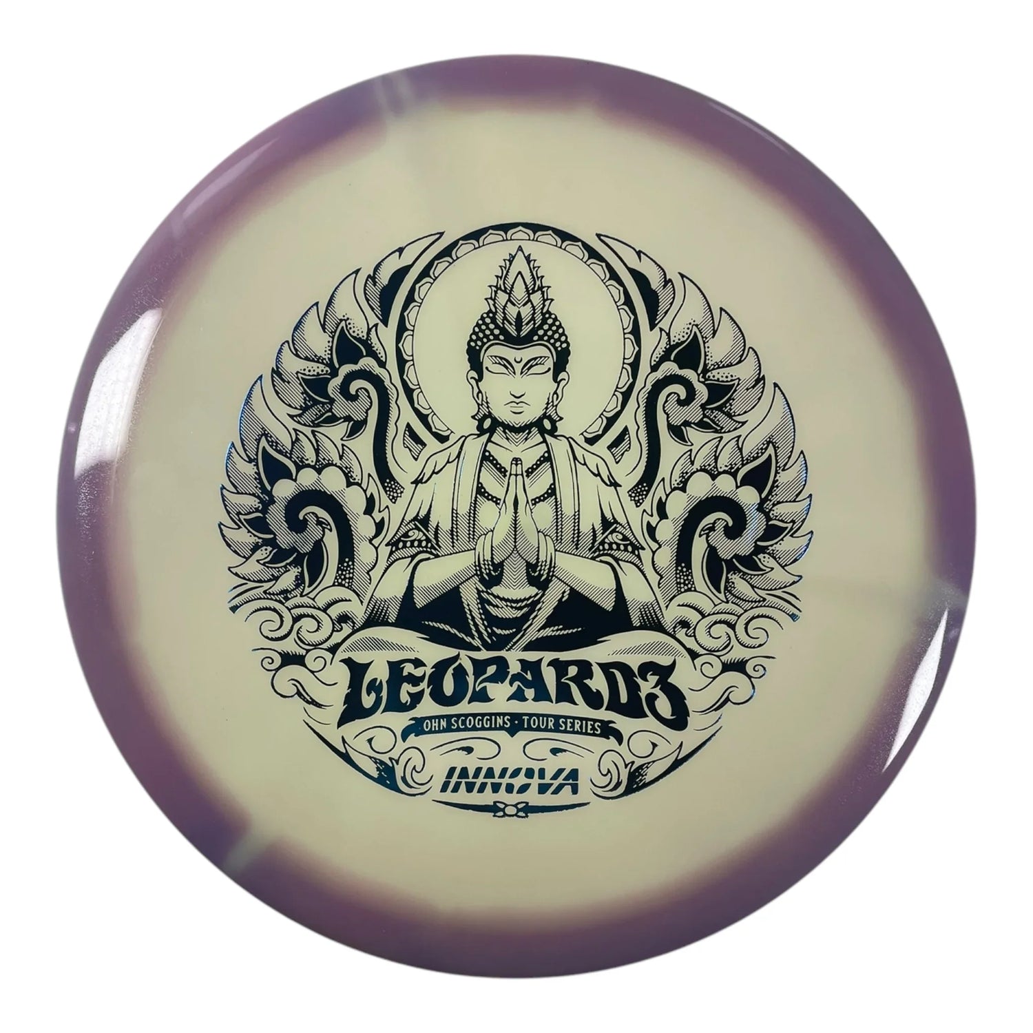 Innova Champion Discs Leopard3 | Proto Glow Halo Star | Purple/Blue 175g (Ohn Scoggins) Disc Golf