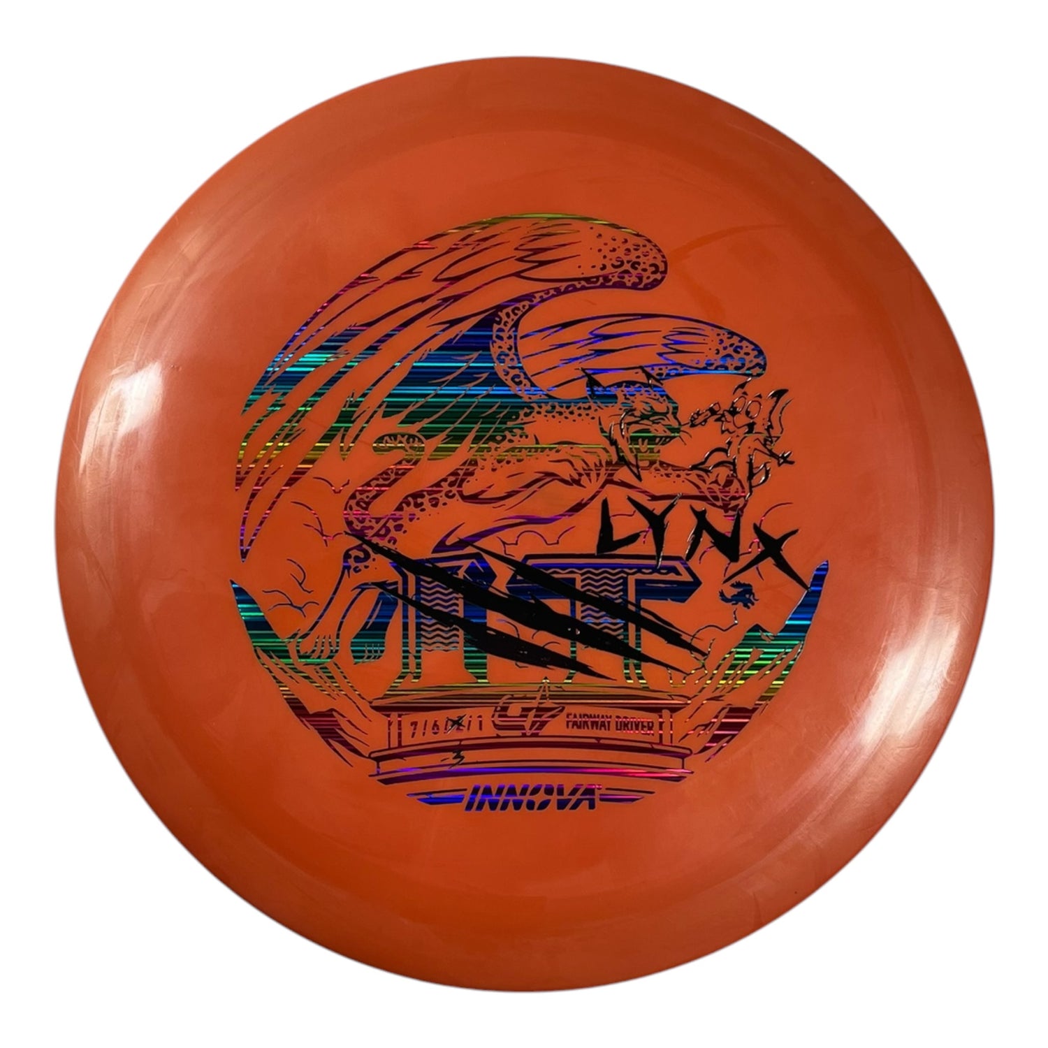 Innova Champion Discs Lynx | GStar | Orange/Rainbow 170g (Over Stamp) Disc Golf
