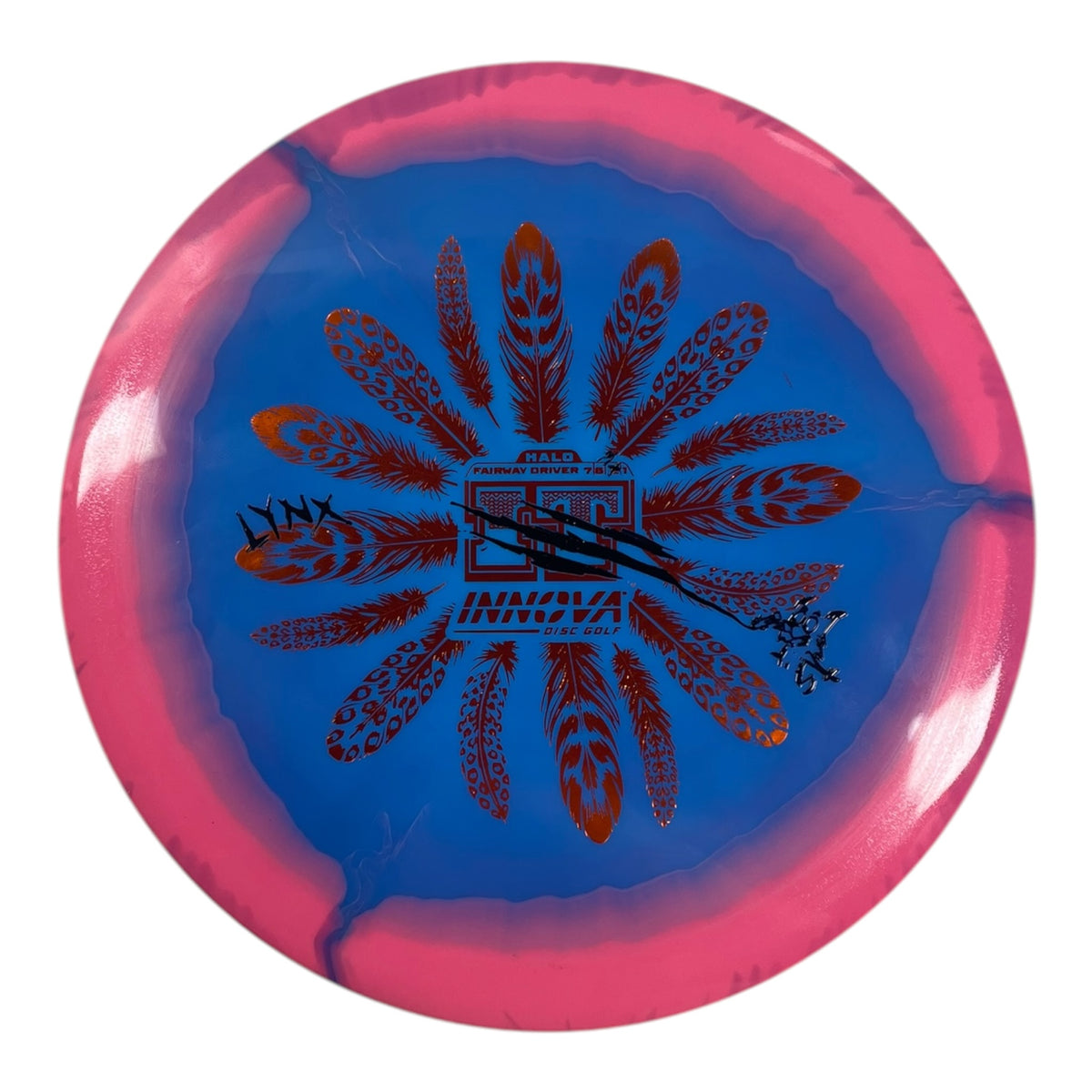 Innova Champion Discs Lynx | Halo Star | Blue/Pink 170g (Over Stamp) Disc Golf