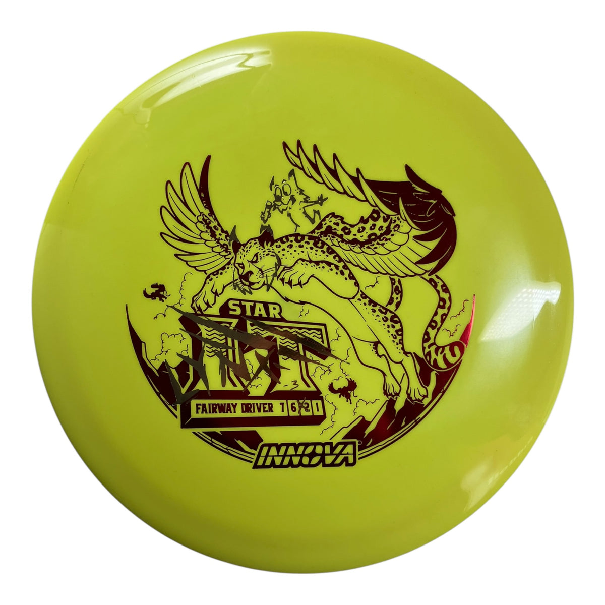 Innova Champion Discs Lynx | Star | Yellow/Red 175g (Over Stamp) Disc Golf