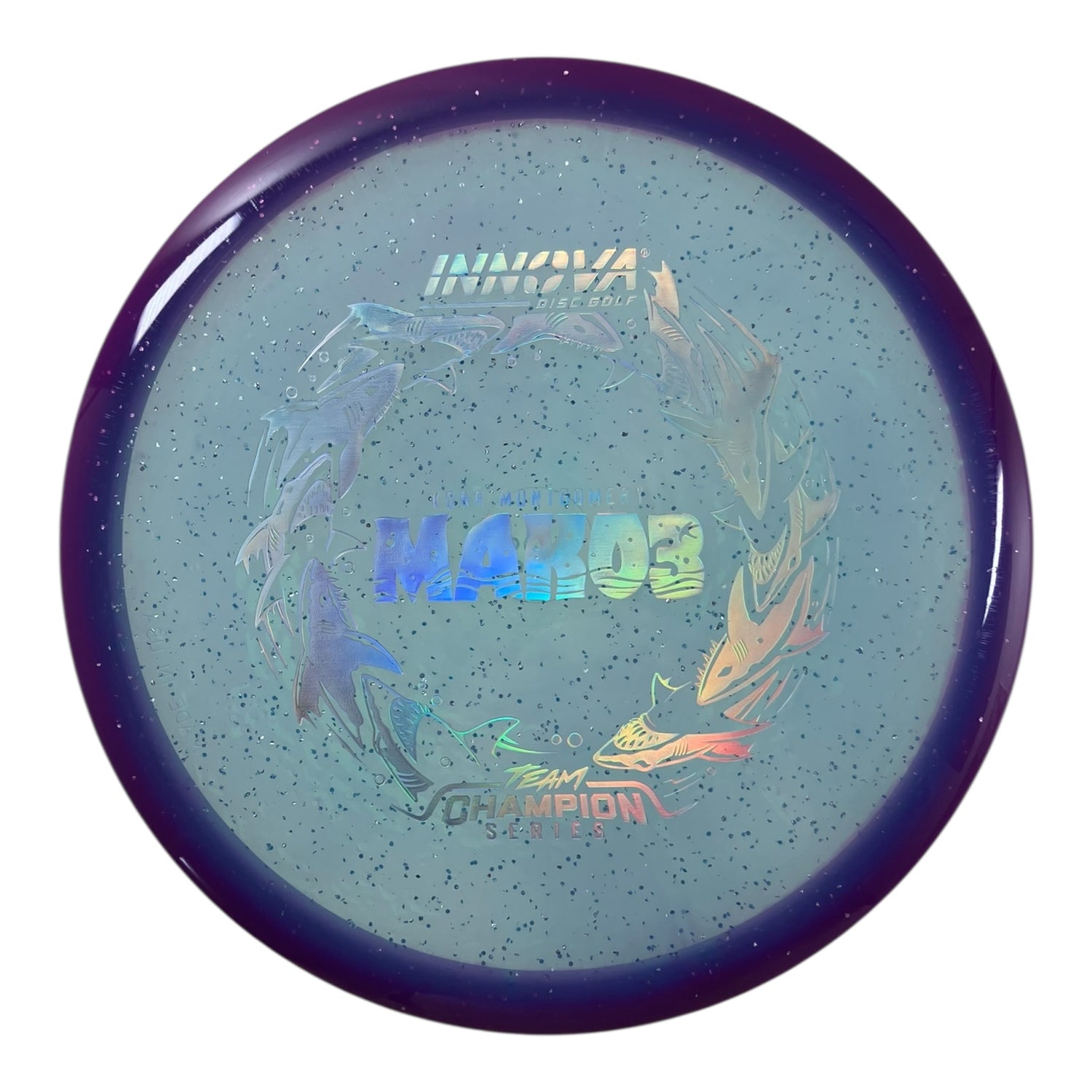 Innova Champion Discs Mako3 | Metalflake Halo Champion | Purple/Holo 180g (Kona Montgomery) Disc Golf