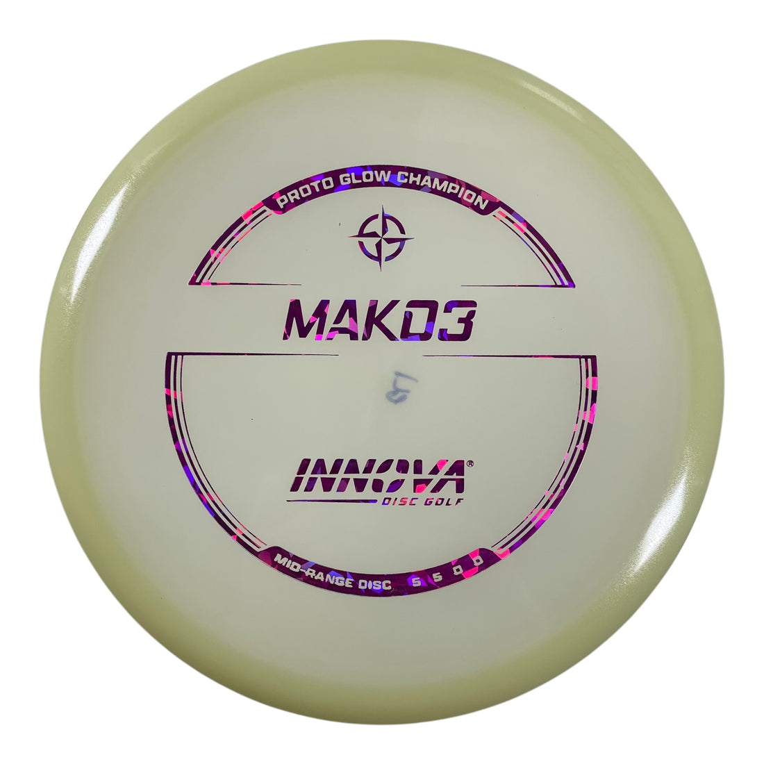 Innova Champion Discs Mako3 | Proto Glow Champion | Glow/Pink 172g Disc Golf
