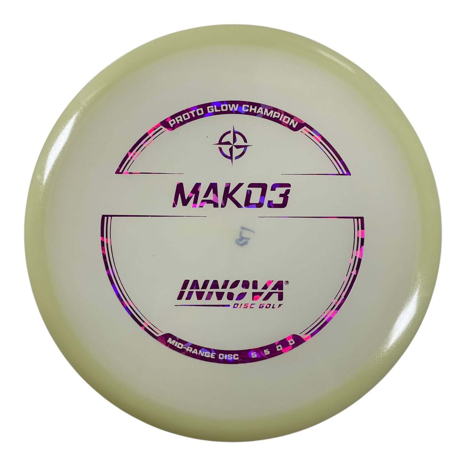 Innova Champion Discs Mako3 | Proto Glow Champion | Glow/Pink 172g Disc Golf