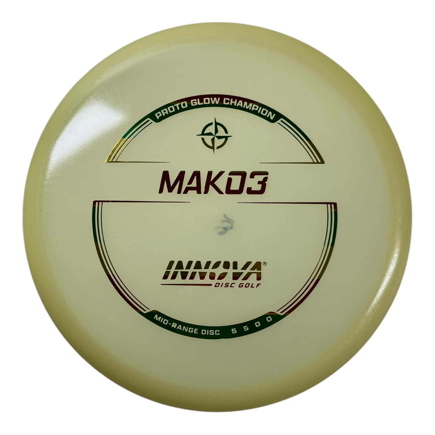 Innova Champion Discs Mako3 | Proto Glow Champion | Glow/Rasta 166g Disc Golf