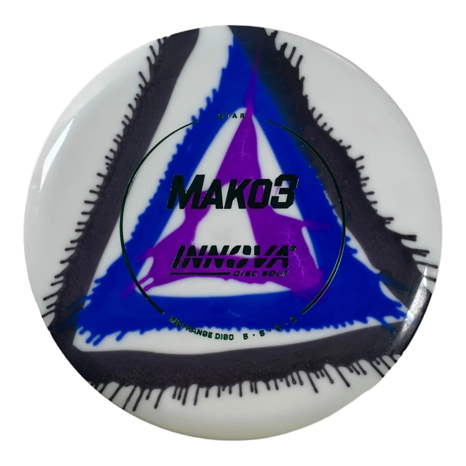 Innova Champion Discs Mako3 | Star I - Dye | Black/Green 173g Disc Golf