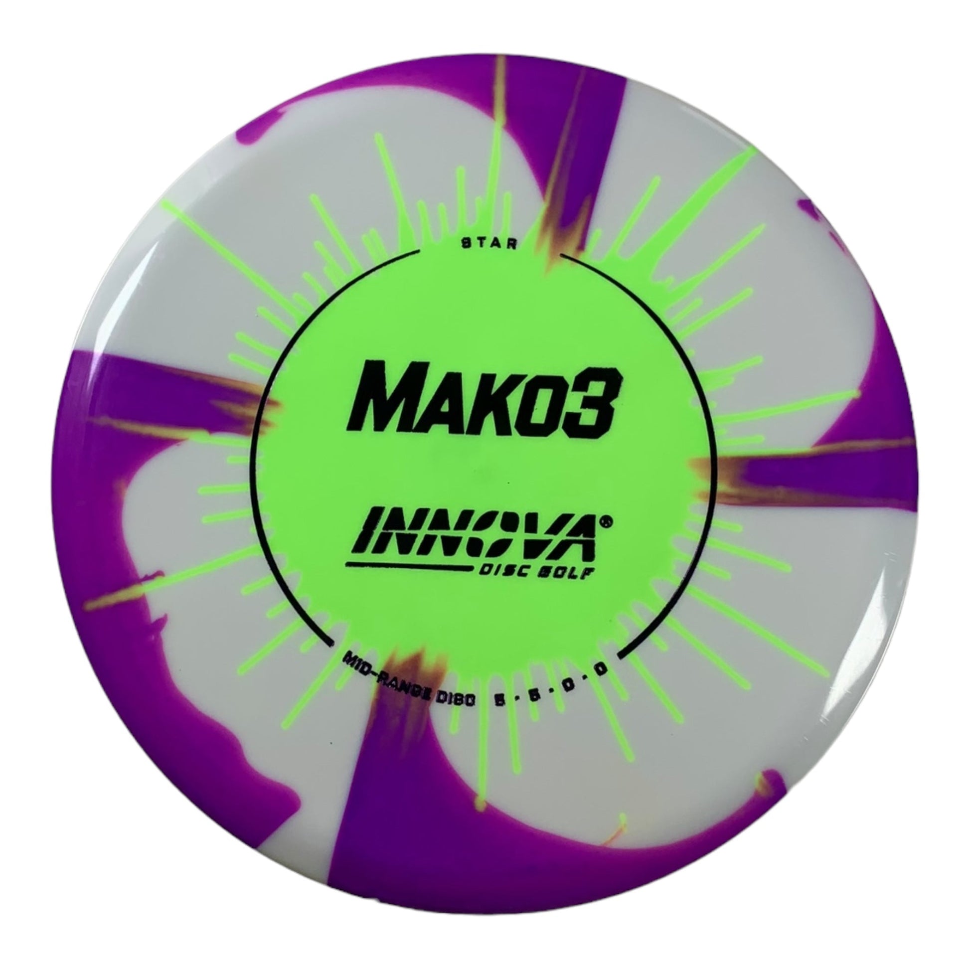 Innova Champion Discs Mako3 | Star I-Dye | Green/Black 180g Disc Golf