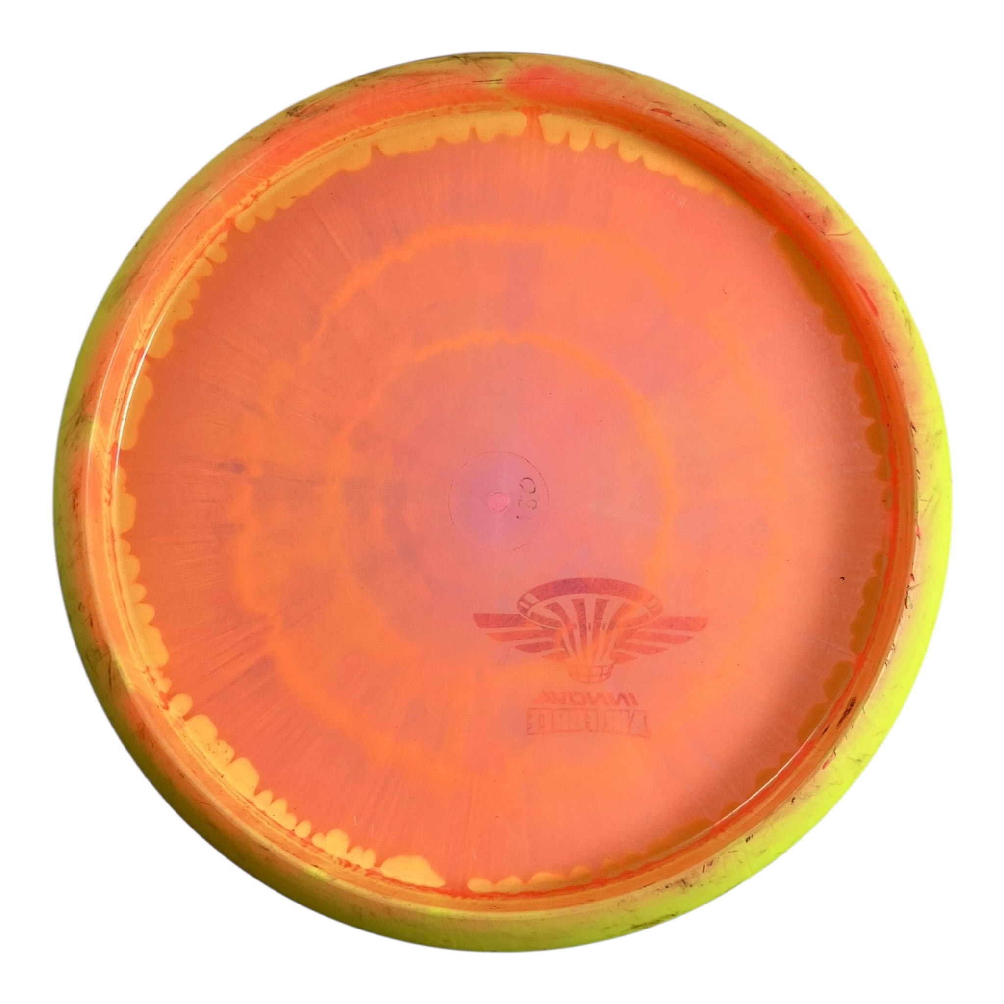 Innova Champion Discs Mako3 - Used Fair | Halo Champion | Yellow/Orange 180g (Air Force) Disc Golf