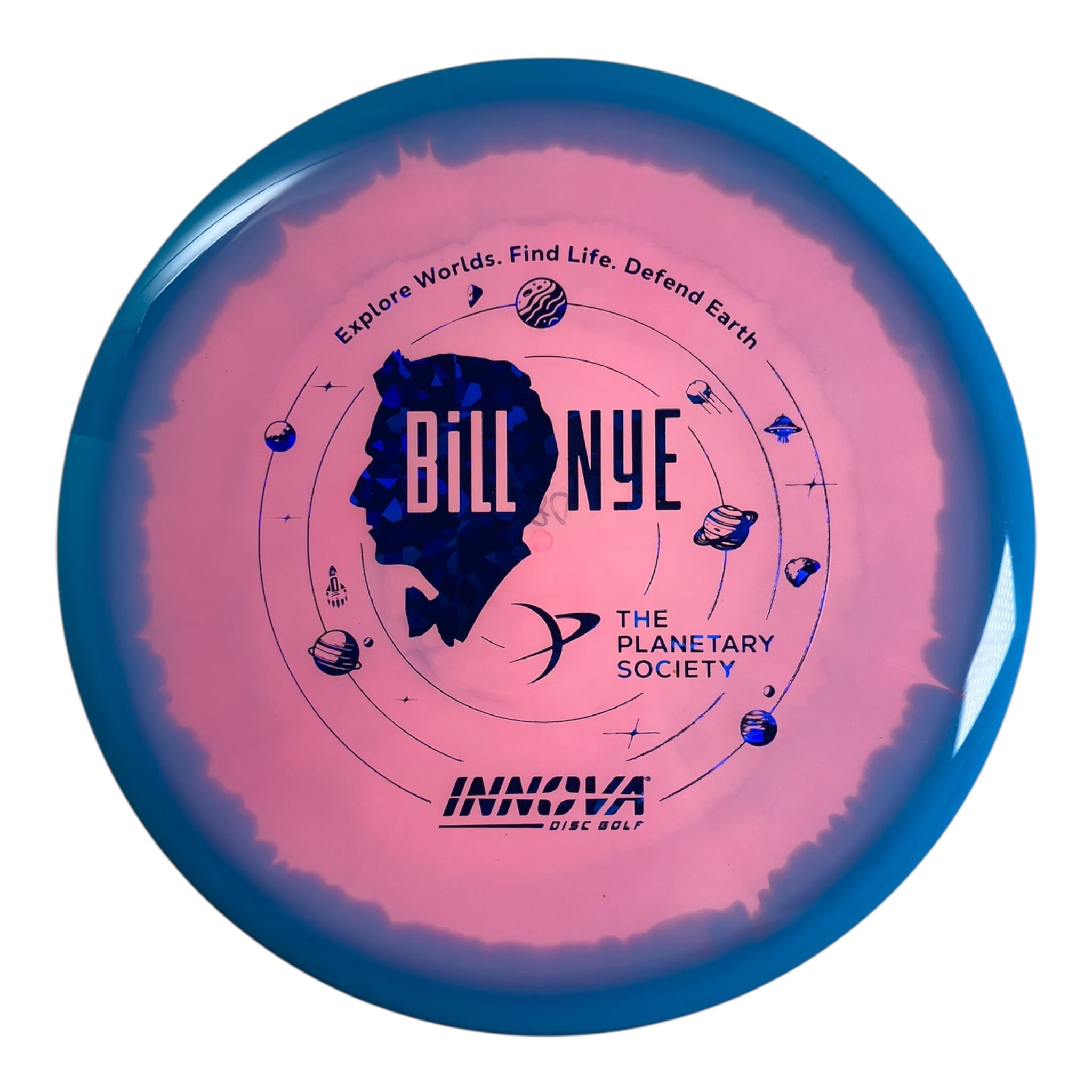 Innova Champion Discs Mako3 - Used Like New | Halo Champion | Blue/Pink 180g (Bill Nye) Disc Golf