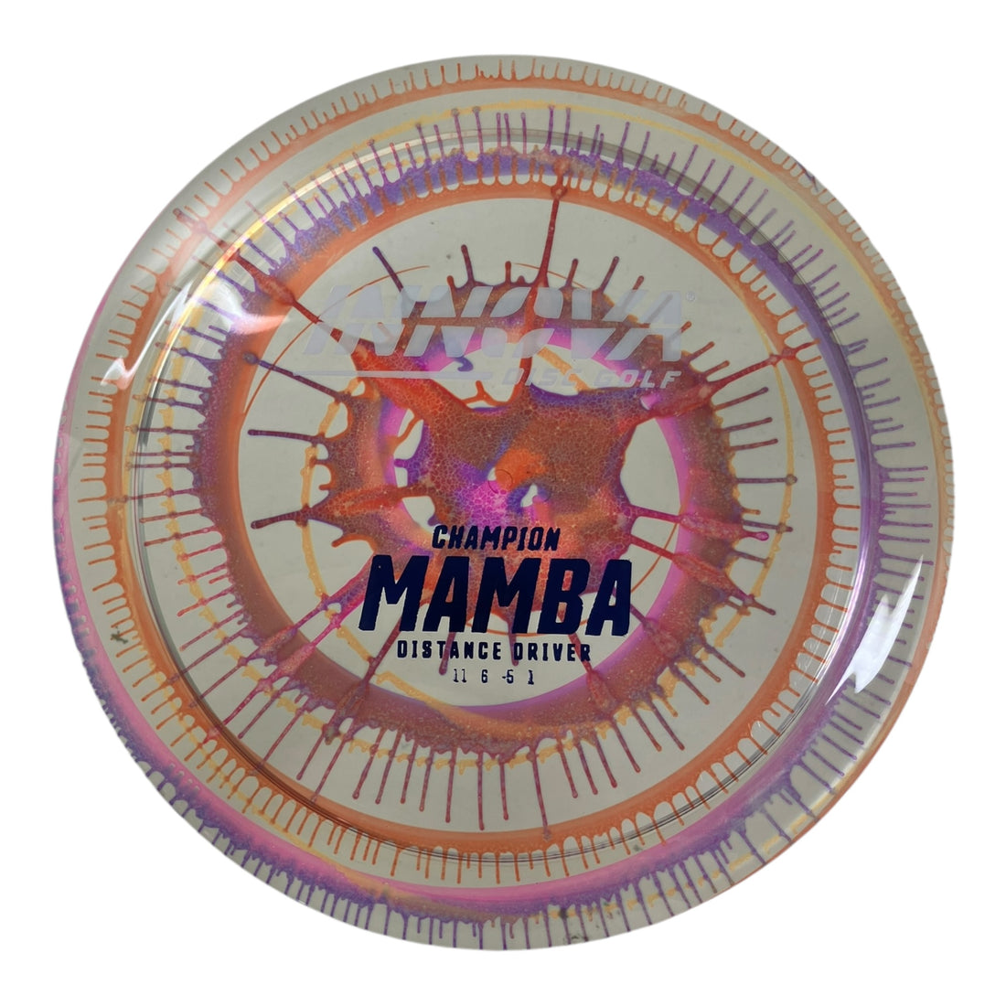 Innova Champion Discs Mamba | Champion I-Dye | Orange/Purple 165 Disc Golf