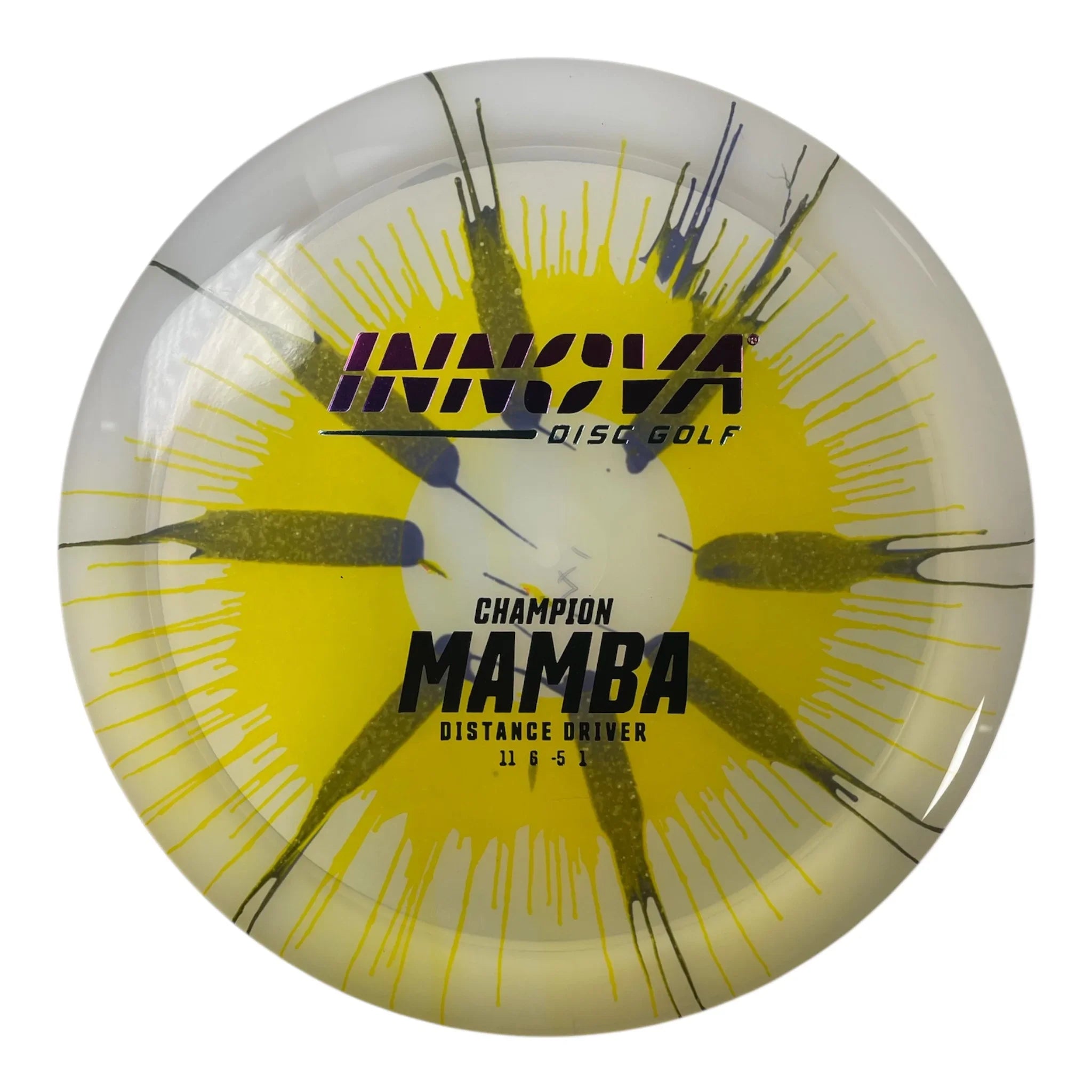 Innova Champion Discs Mamba | Champion I-Dye | Yellow/Black/Sunset 171g Disc Golf