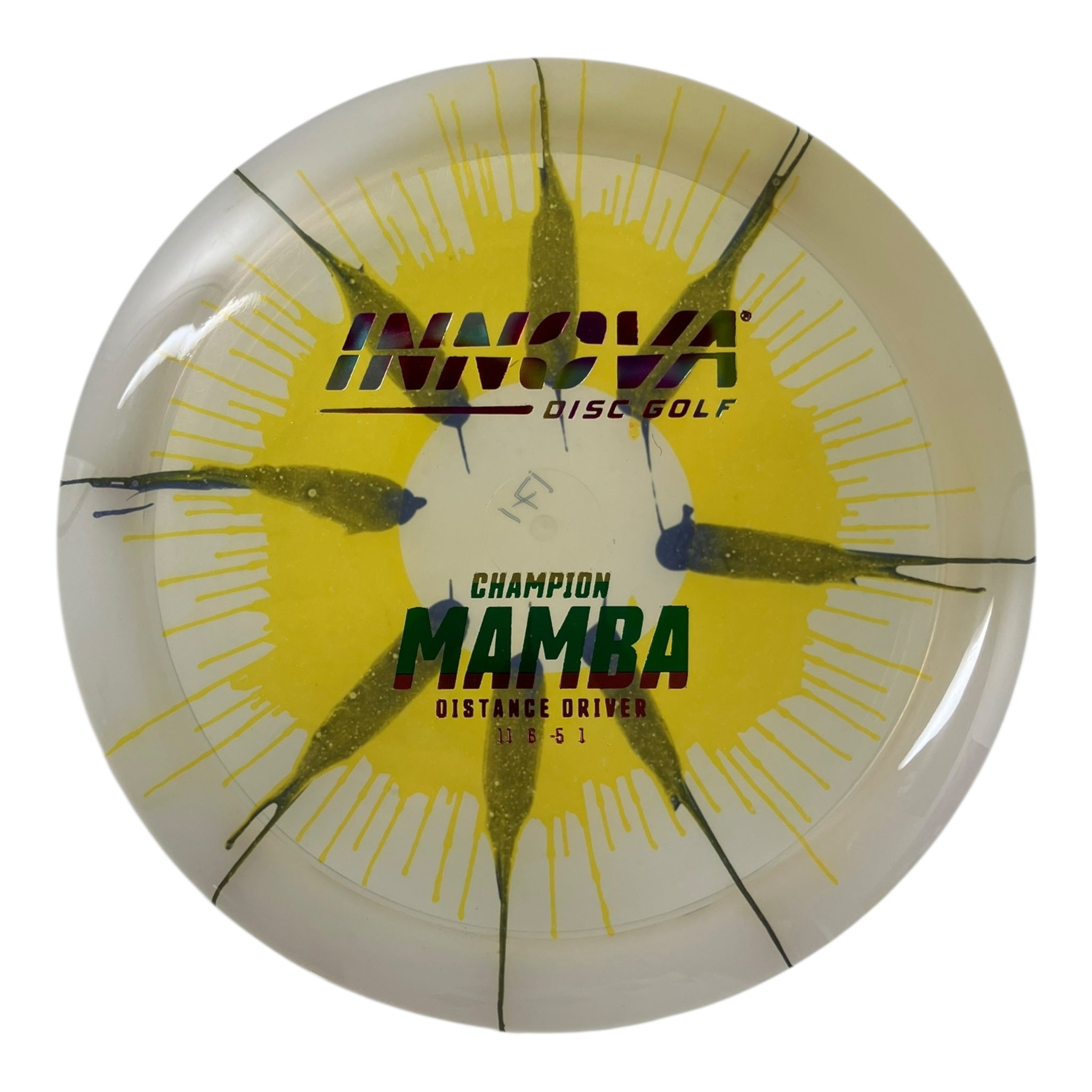 Innova Champion Discs Mamba | Champion I-Dye | Yellow/Multi 171g Disc Golf