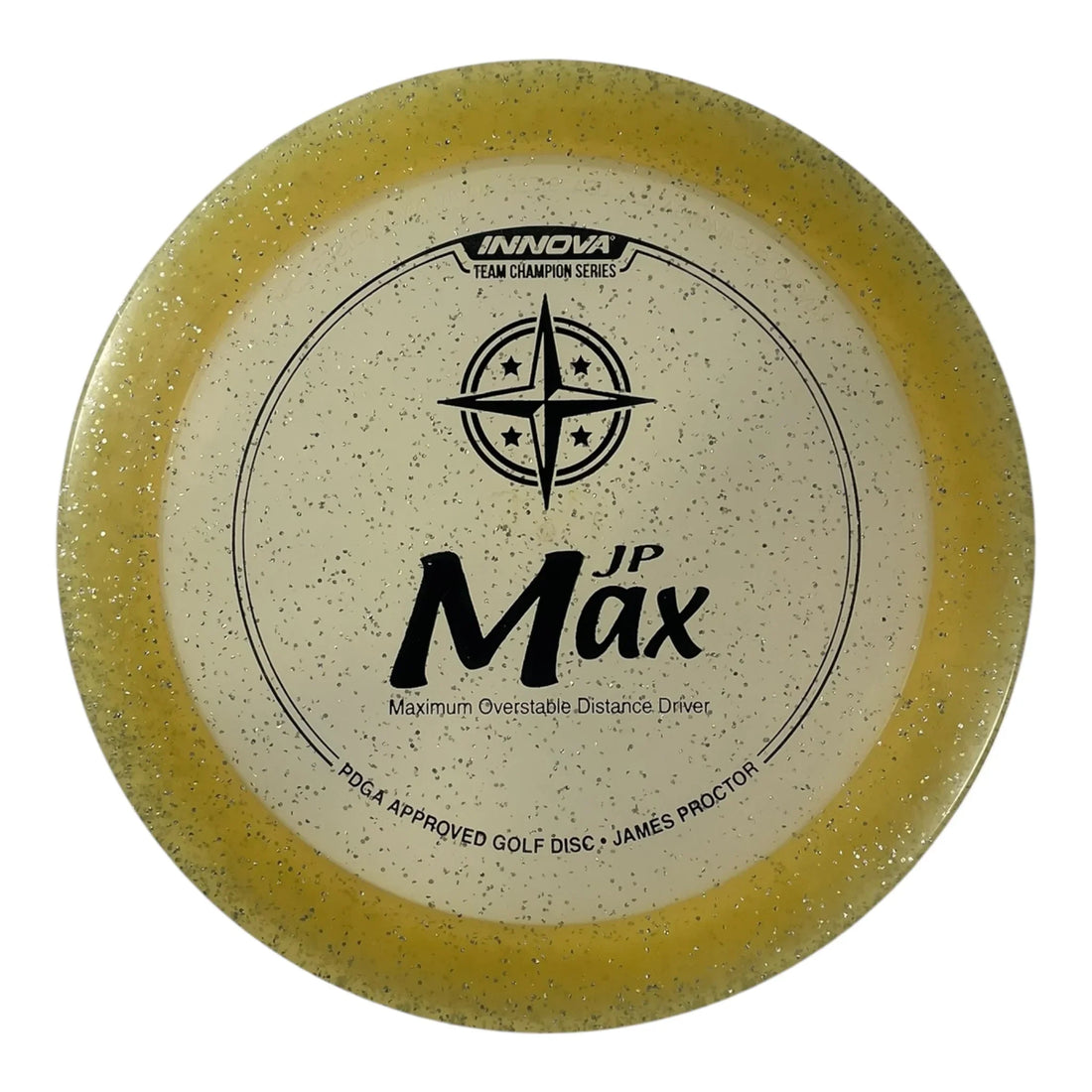Innova Champion Discs Max | Metal Flake Champion | Yellow/Black 174g (James Proctor) Disc Golf