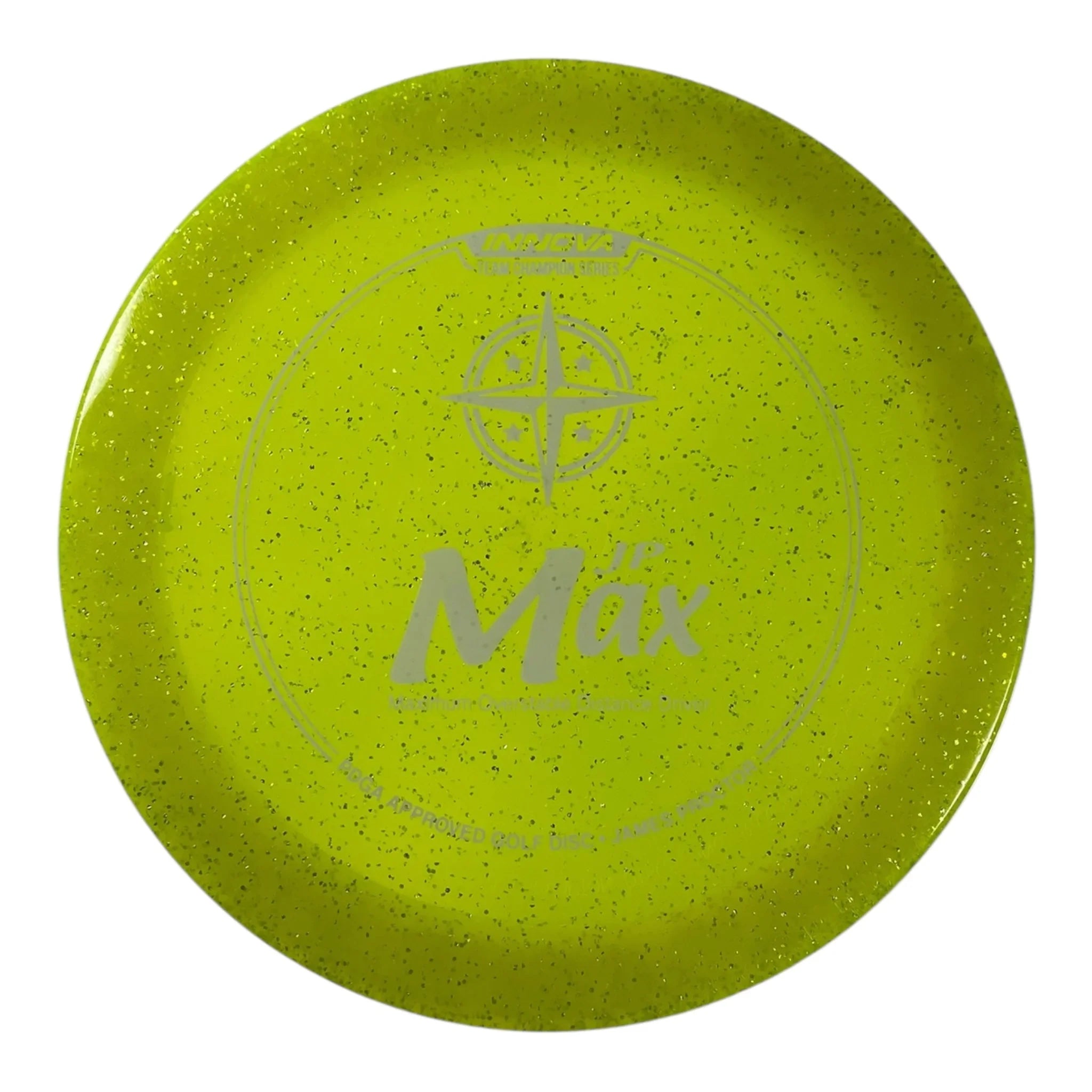 Innova Champion Discs Max | Metal Flake Champion | Yellow/White 174g (James Proctor) Disc Golf