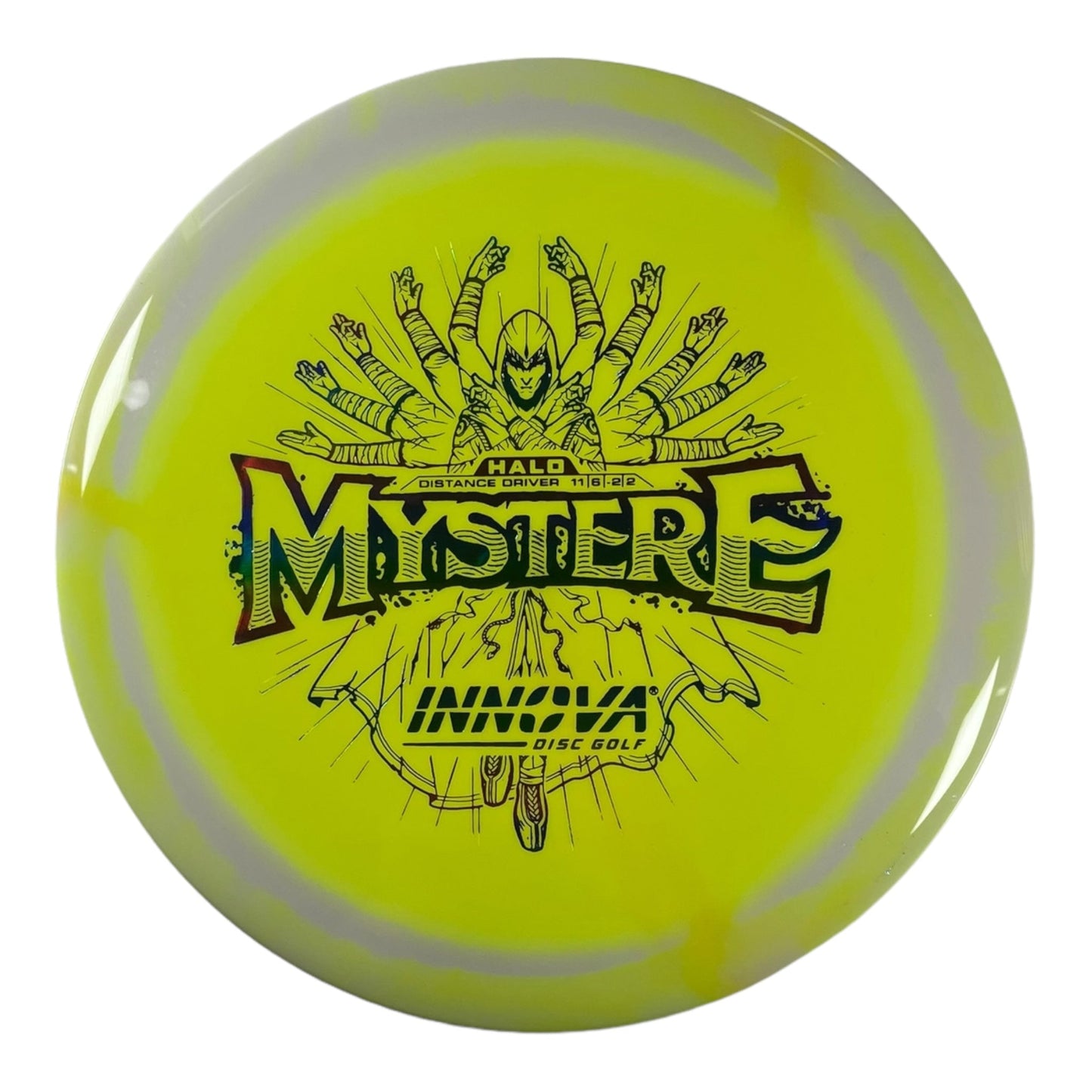 Innova Champion Discs Mystere | Halo | Yellow/Rainbow 170g Disc Golf