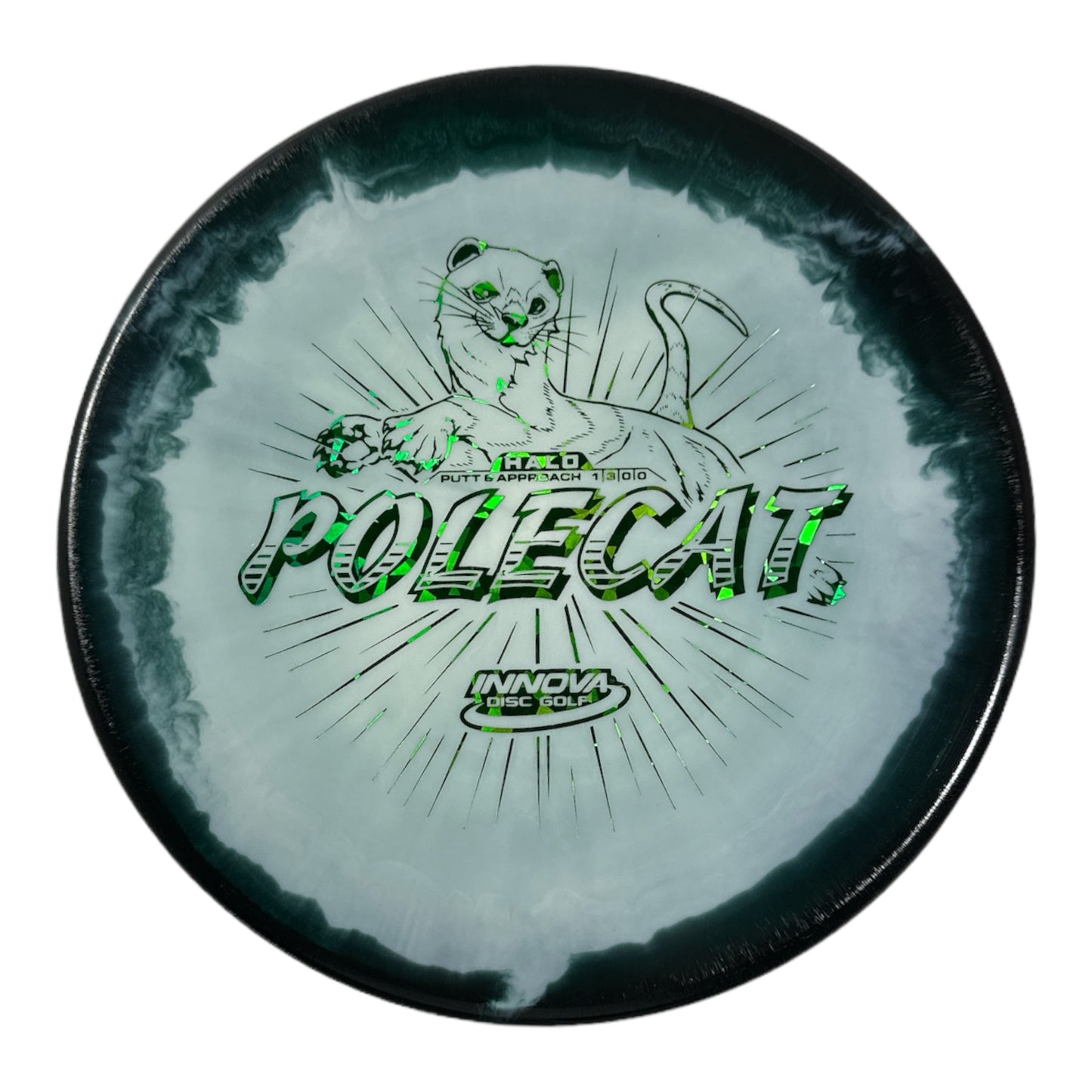 Innova Champion Discs Polecat | Halo | Black/Green 173g Disc Golf