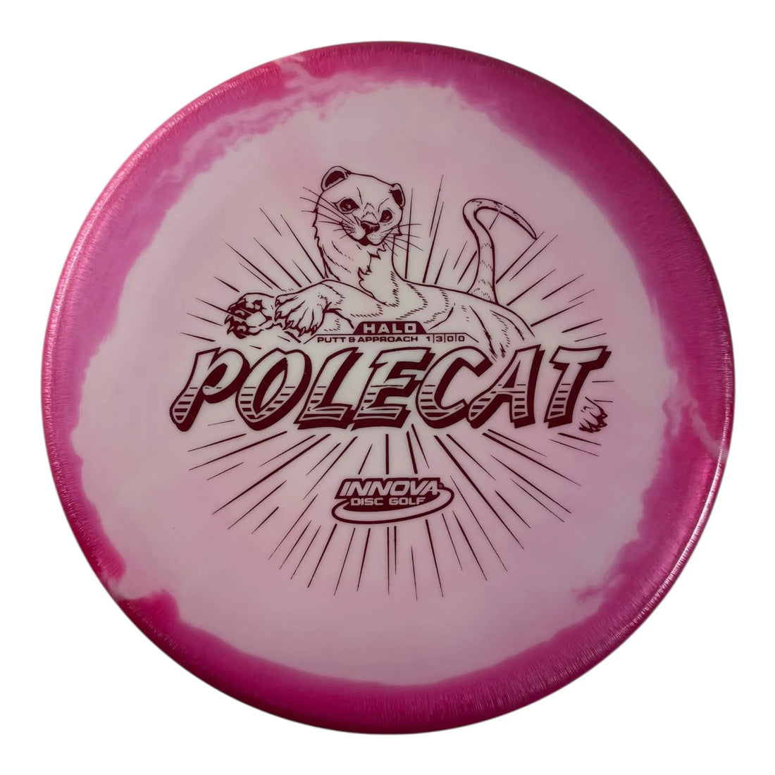 Innova Champion Discs Polecat | Halo Star | Pink/Red 173g Disc Golf
