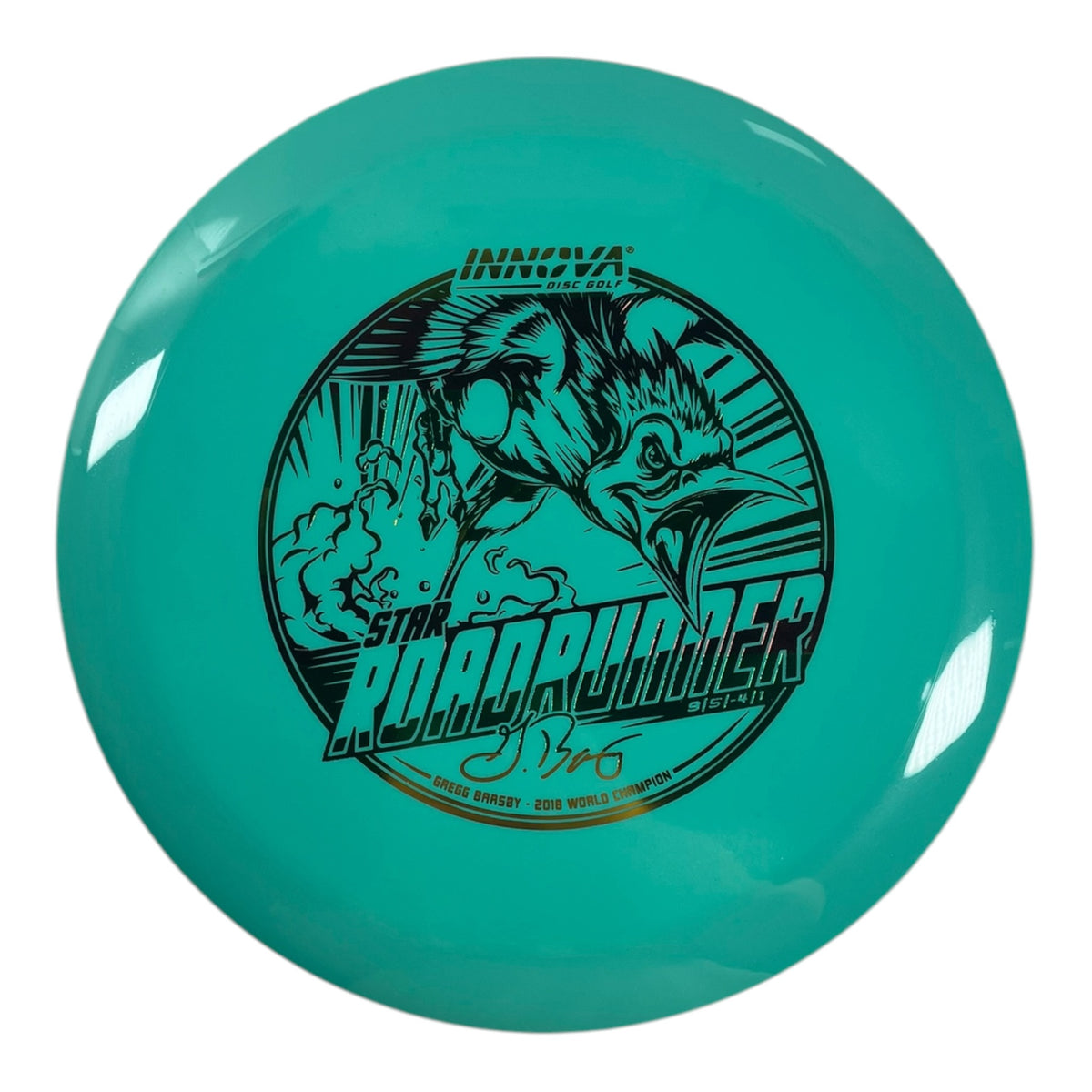 Innova Champion Discs Roadrunner | Star | Teal/Rasta 166g (Gregg Barsby) Disc Golf