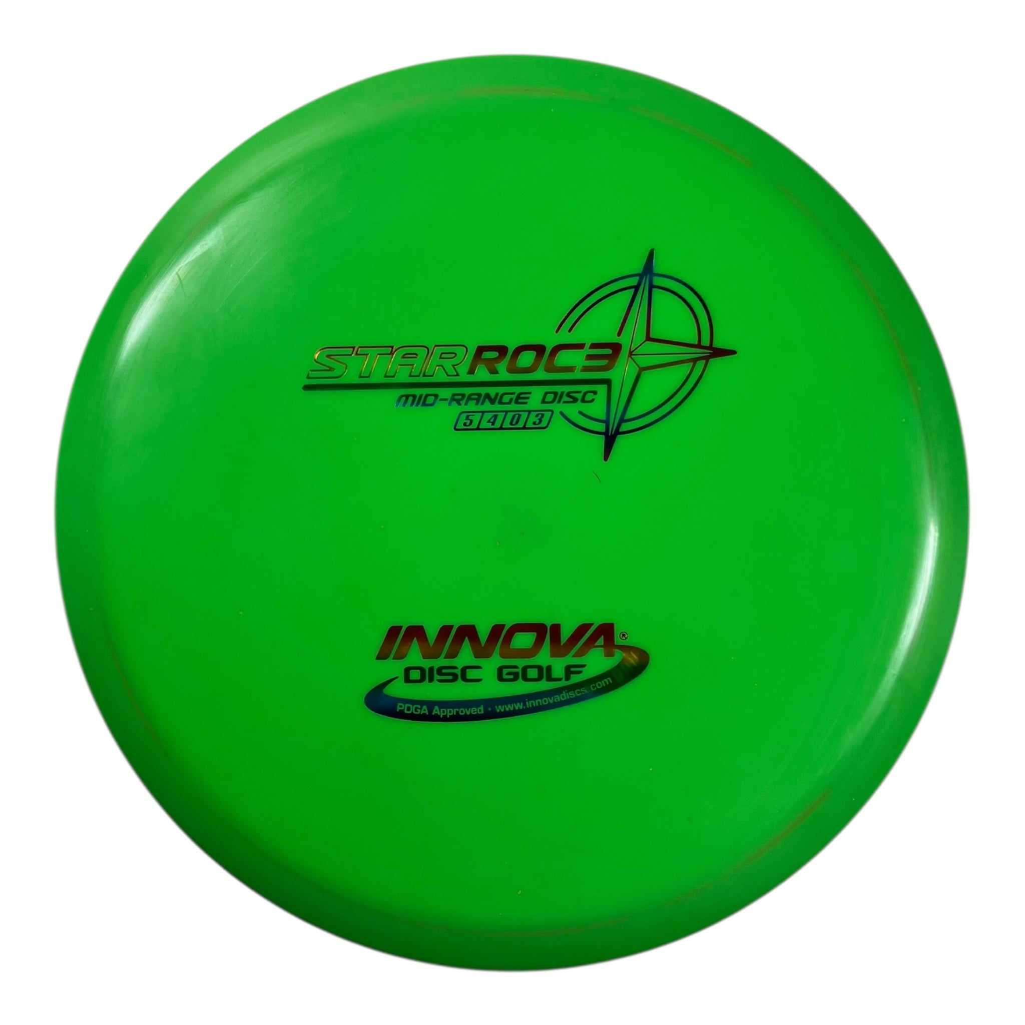 Innova Champion Discs Roc3 | Star | Green/Rainbow 167g Disc Golf