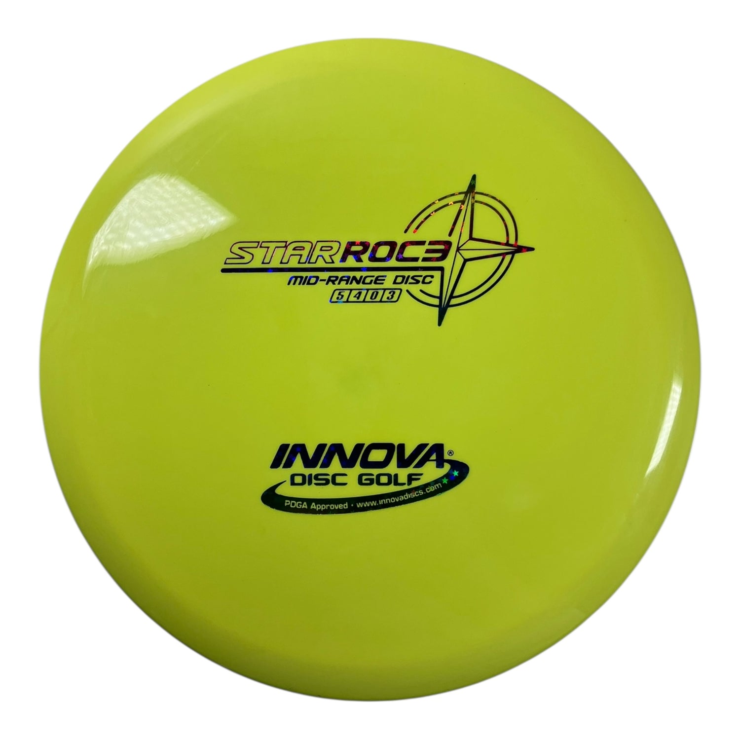 Innova Champion Discs Roc3 | Star | Yellow/Rainbow 176g Disc Golf