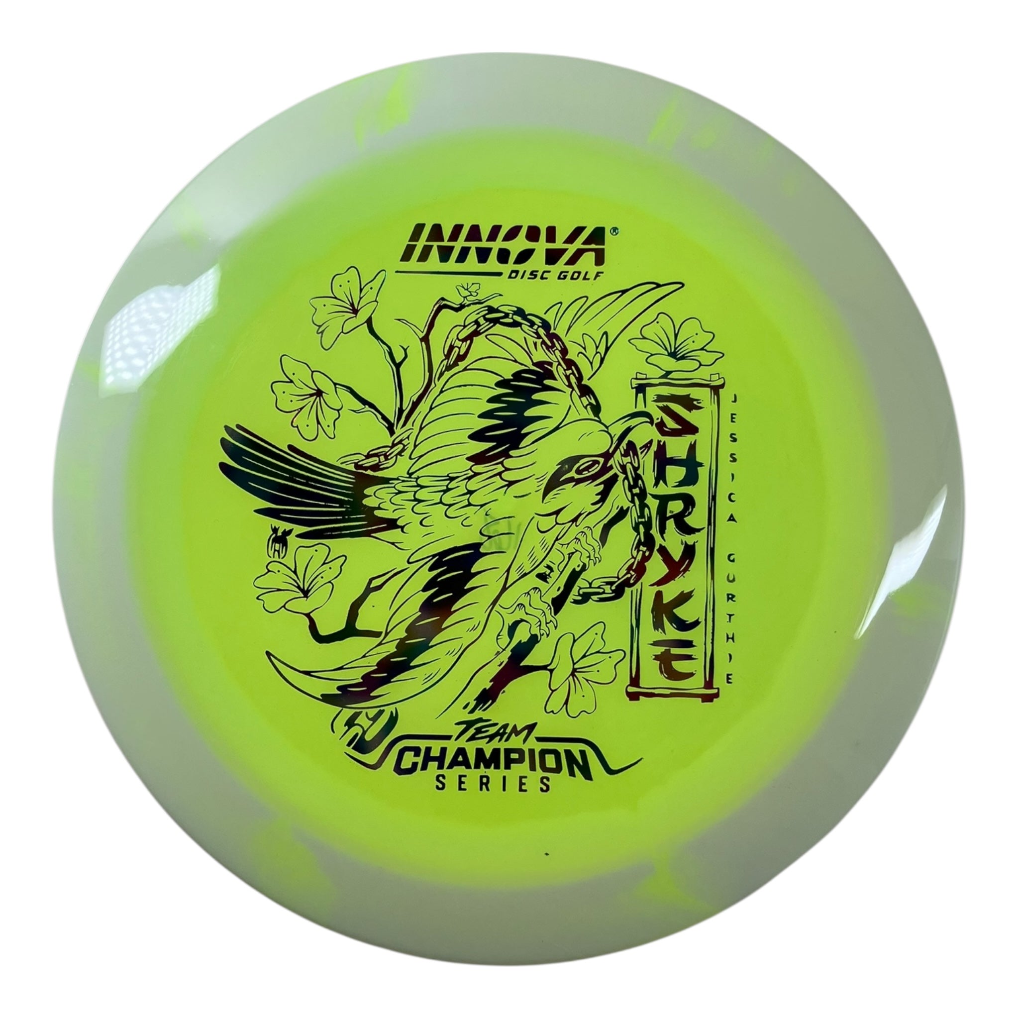 Innova Champion Discs Shryke | Halo Champion | Yellow/Multi 168g (Jessica Gurthie) Disc Golf