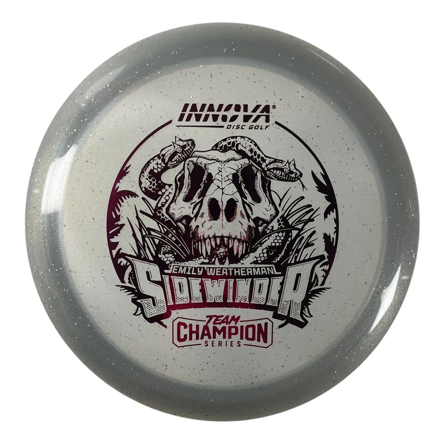Innova Champion Discs Sidewinder | Moondust Champion | Grey/Red 169g (Emily Weatherman) Disc Golf