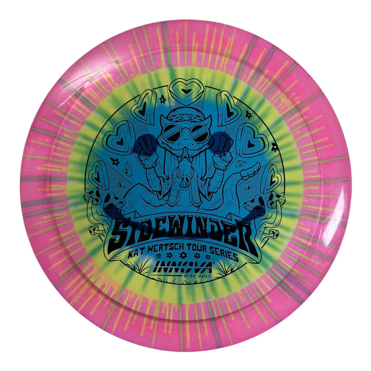 Innova Champion Discs Sidewinder - Used Like New | Champion I-Dye | Rainbow/Black 175g (Kat Mertsch) Disc Golf