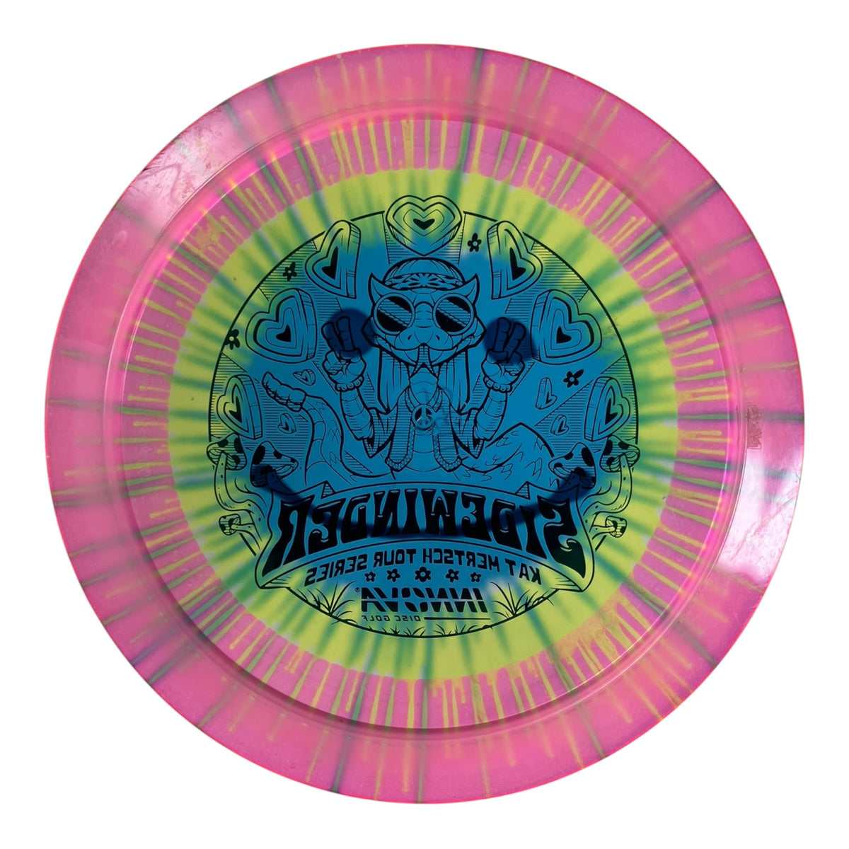 Innova Champion Discs Sidewinder - Used Like New | Champion I-Dye | Rainbow/Black 175g (Kat Mertsch) Disc Golf