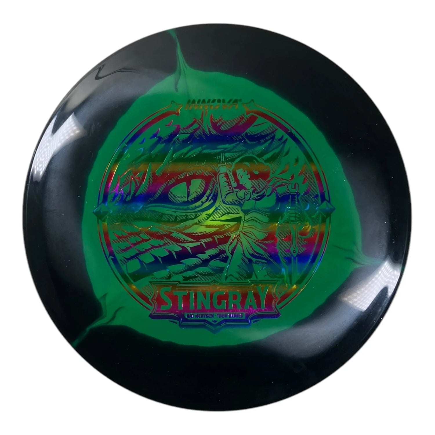 Innova Champion Discs Stingray | Halo | Black/Rainbow 180g (Kat Mertsch) Disc Golf