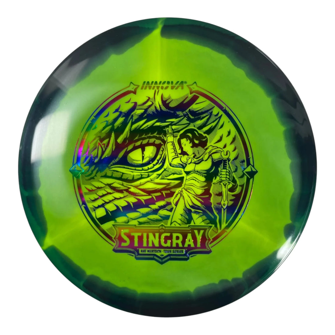 Innova Champion Discs Stingray | Halo | Green/Rainbow 180g (Kat Mertsch) Disc Golf