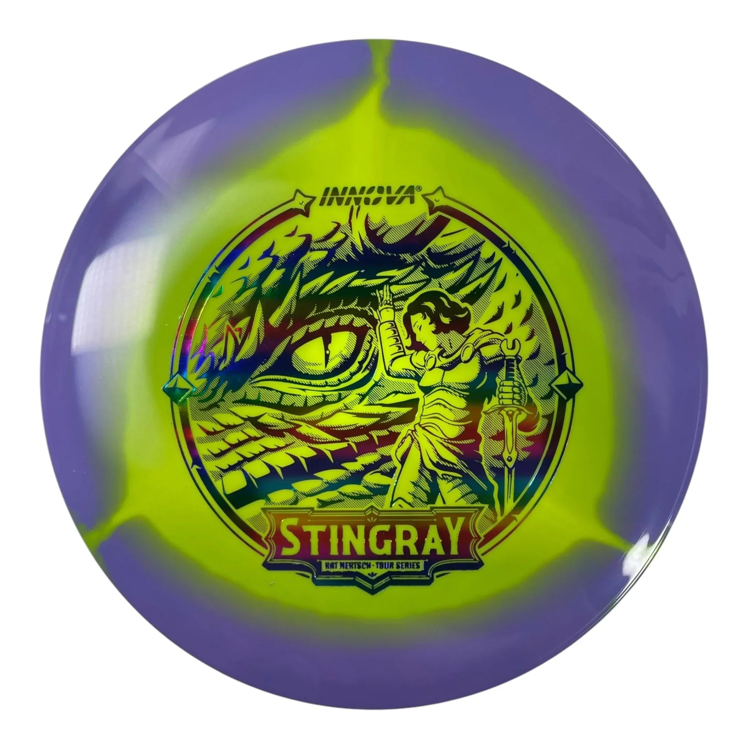 Innova Champion Discs Stingray | Halo | Purple/Rainbow 180g (Kat Mertsch) Disc Golf