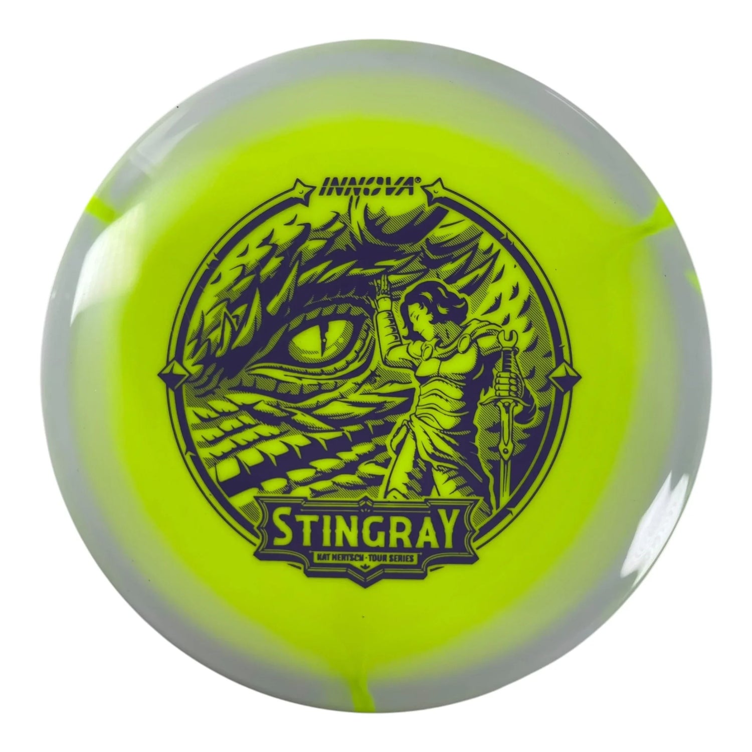 Innova Champion Discs Stingray | Halo | Yellow/Purple 180g (Kat Mertsch) Disc Golf