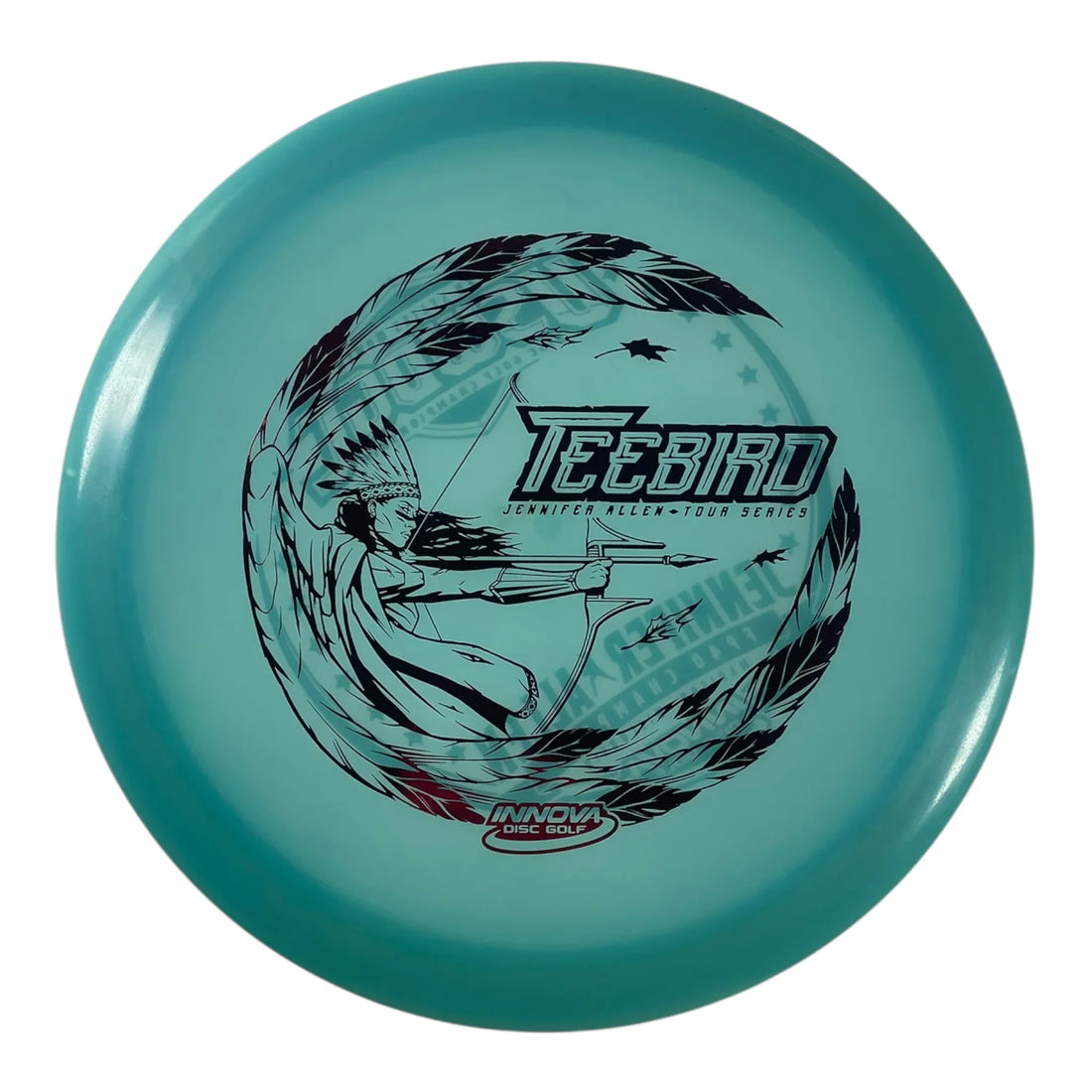 Innova Champion Discs Teebird | Champion Color Glow | Blue/Pink 173g (Jennifer Allen USWDGC) Disc Golf