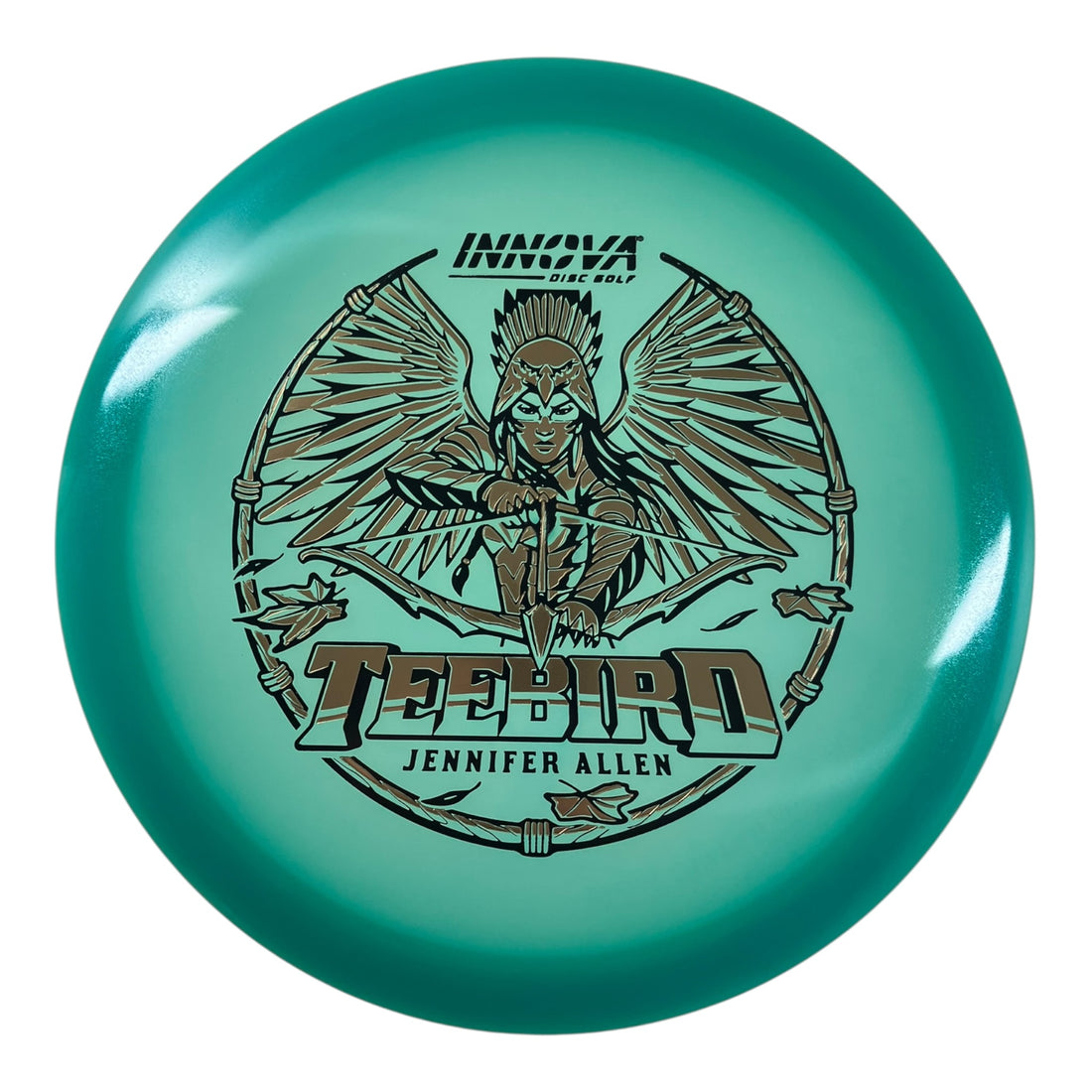 Innova Champion Discs Teebird | Proto Glow Champion | Blue/Gold 173g (Jennifer Allen) Disc Golf