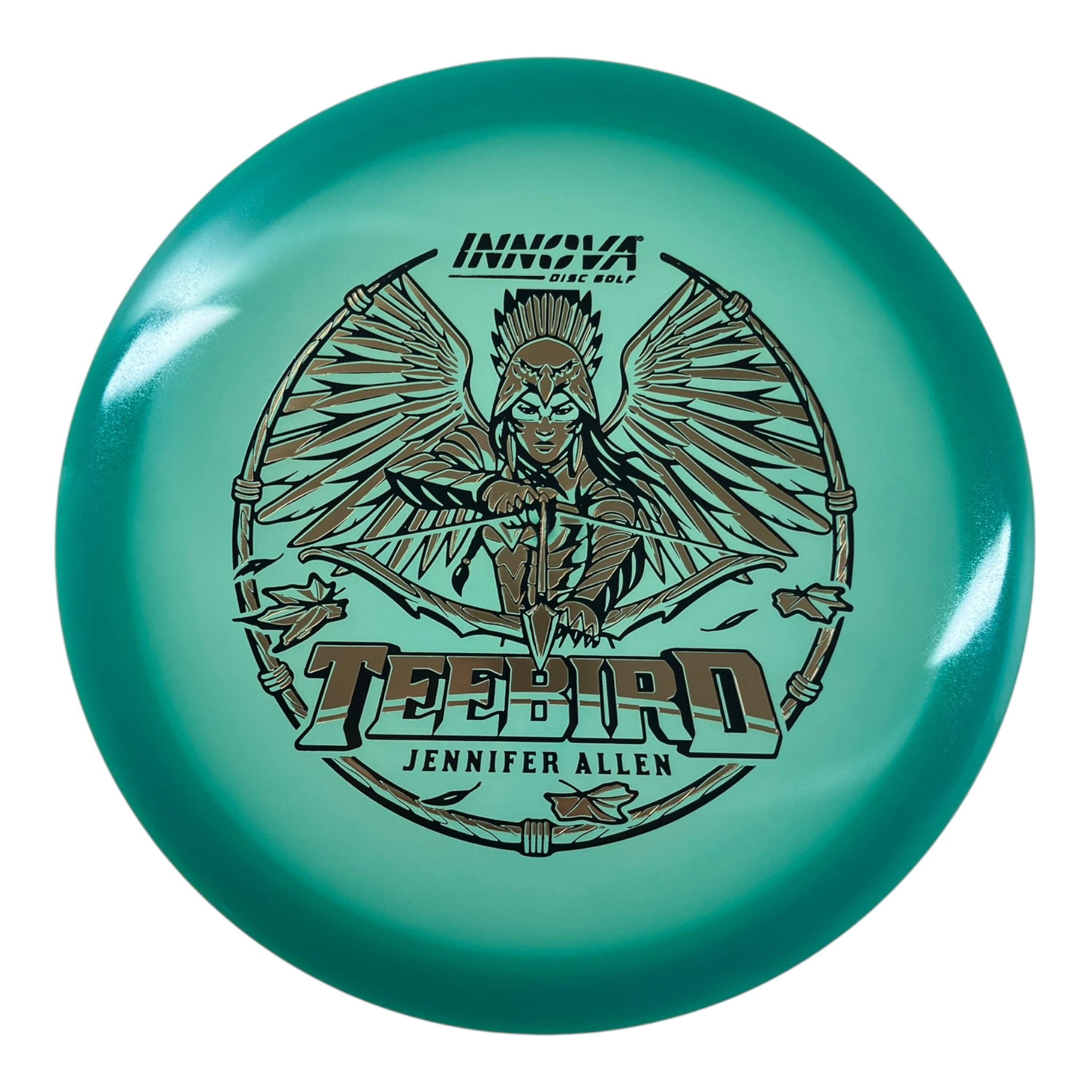 Innova Champion Discs Teebird | Proto Glow Champion | Blue/Gold 173g (Jennifer Allen) Disc Golf