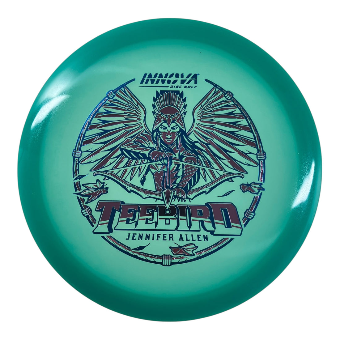 Innova Champion Discs Teebird | Proto Glow Champion | Blue/Pink 173g (Jennifer Allen) Disc Golf