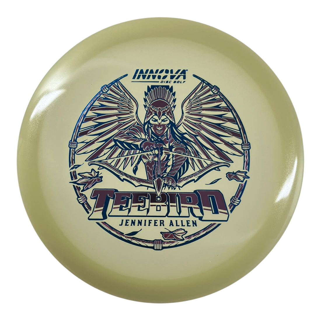 Innova Champion Discs Teebird | Proto Glow Champion | Glow/Blue 173g (Jennifer Allen) Disc Golf