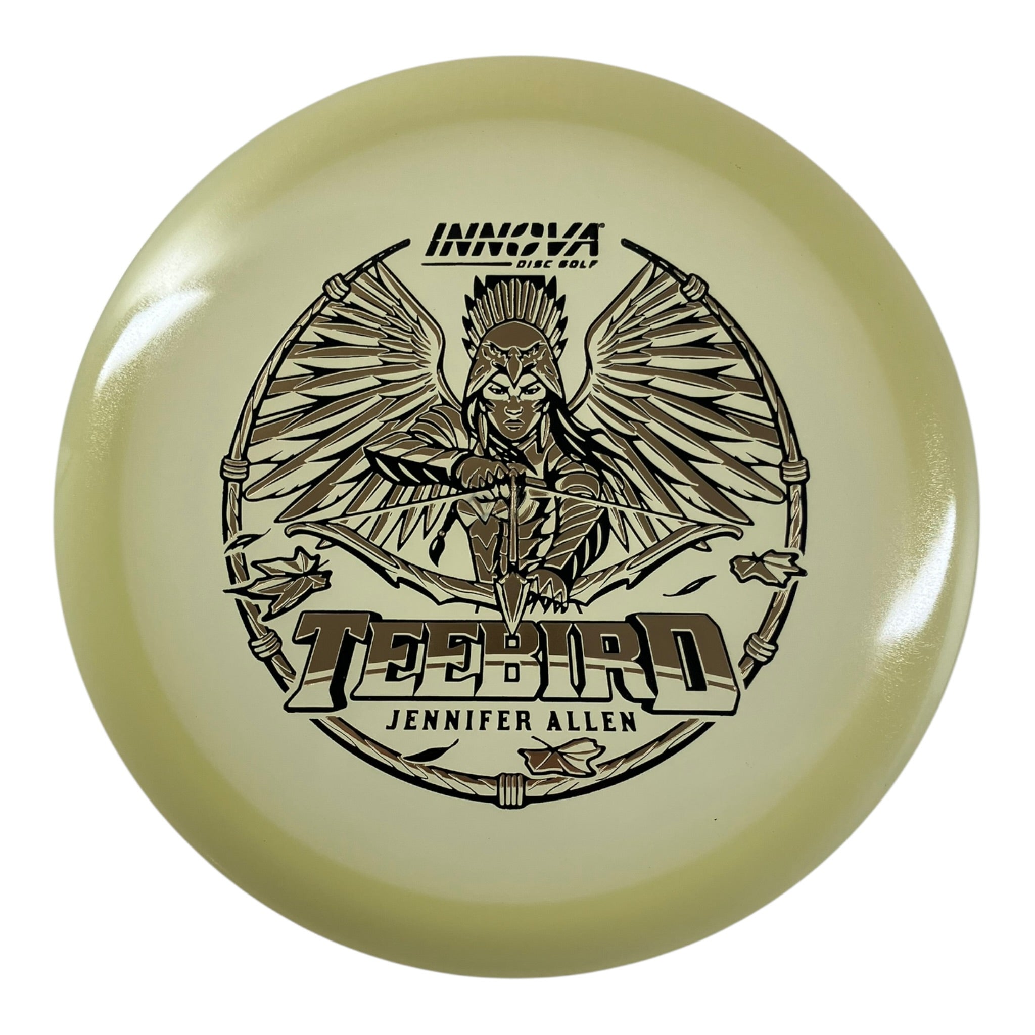 Innova Champion Discs Teebird | Proto Glow Champion | Glow/Gold 173g (Jennifer Allen) Disc Golf