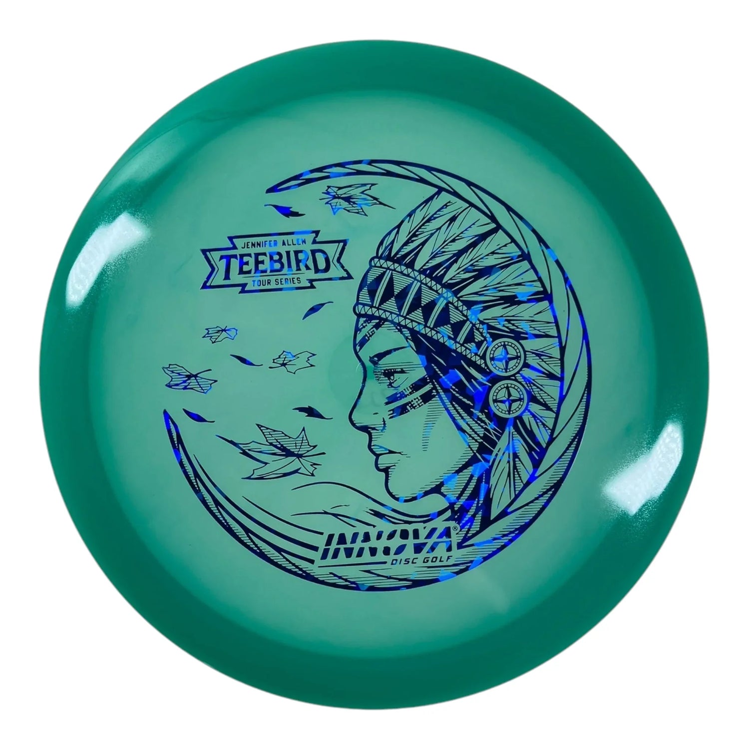 Innova Champion Discs Teebird | Proto Glow Champion | Green/Blue 173g (Jennifer Allen) Disc Golf