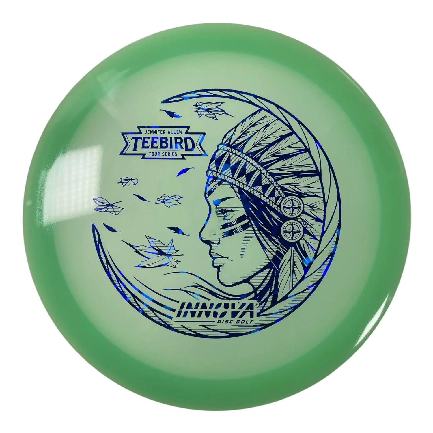 Innova Champion Discs Teebird | Proto Glow Champion | Green/Blue 173g (Jennifer Allen) Disc Golf